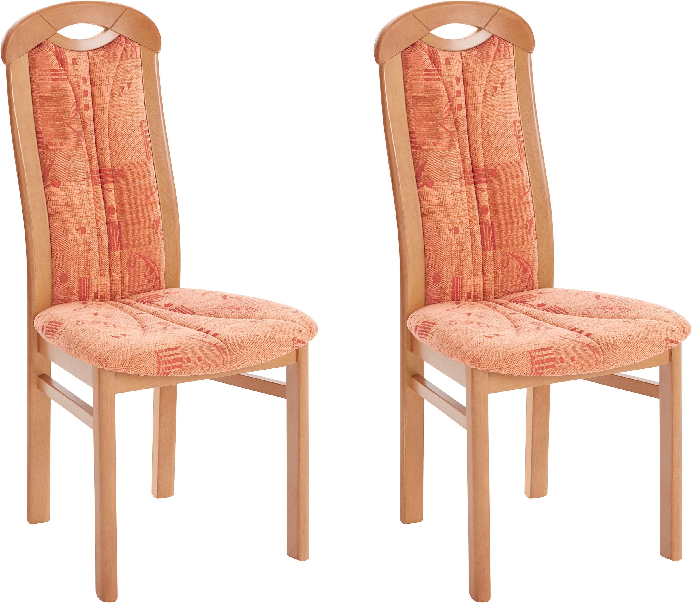 Home affaire 4-Fußstuhl »ALEX, Stuhl,Armlehnstuhl« () 2 Stk.Stuhl, Armlehns günstig online kaufen