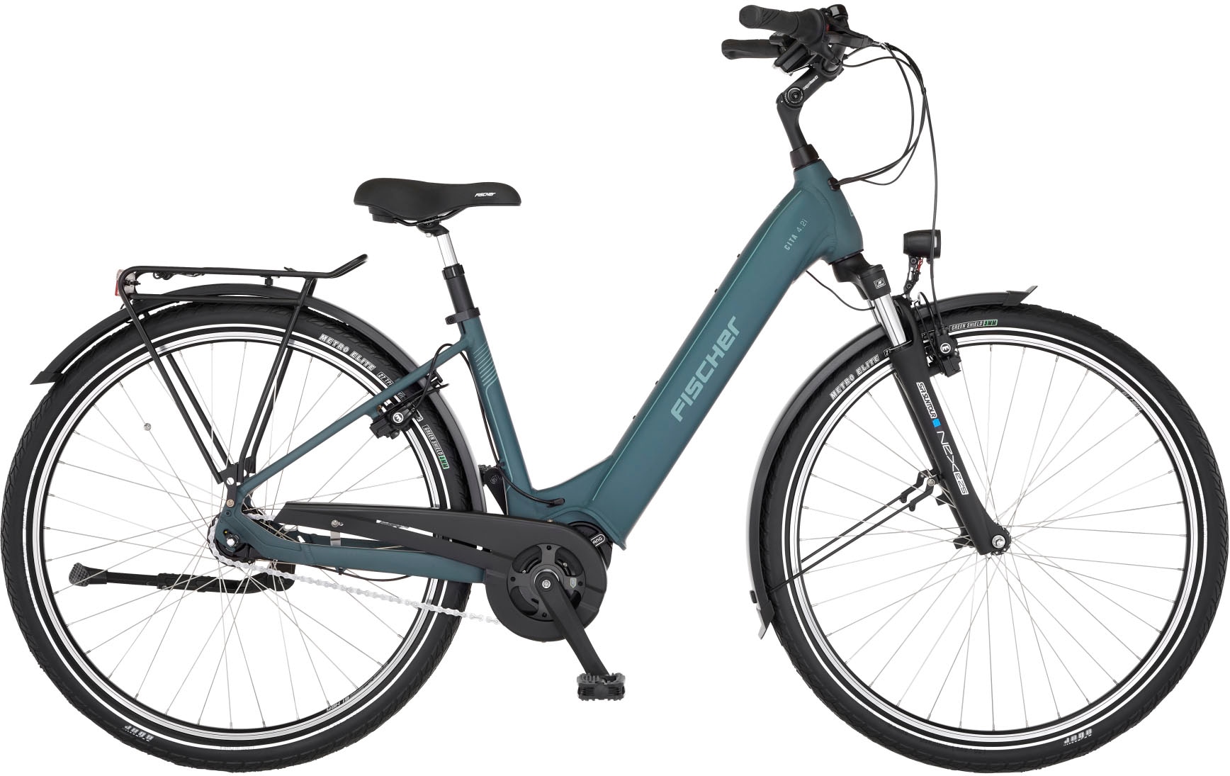 Bild von FISCHER Fahrrad E-Bike »CITA 4.2I 711«, 7 Gang, Shimano, Nexus, Mittelmotor 250 W, (Schloss), Pedelec, Elektrofahrrad für Damen u. Herren, Cityrad