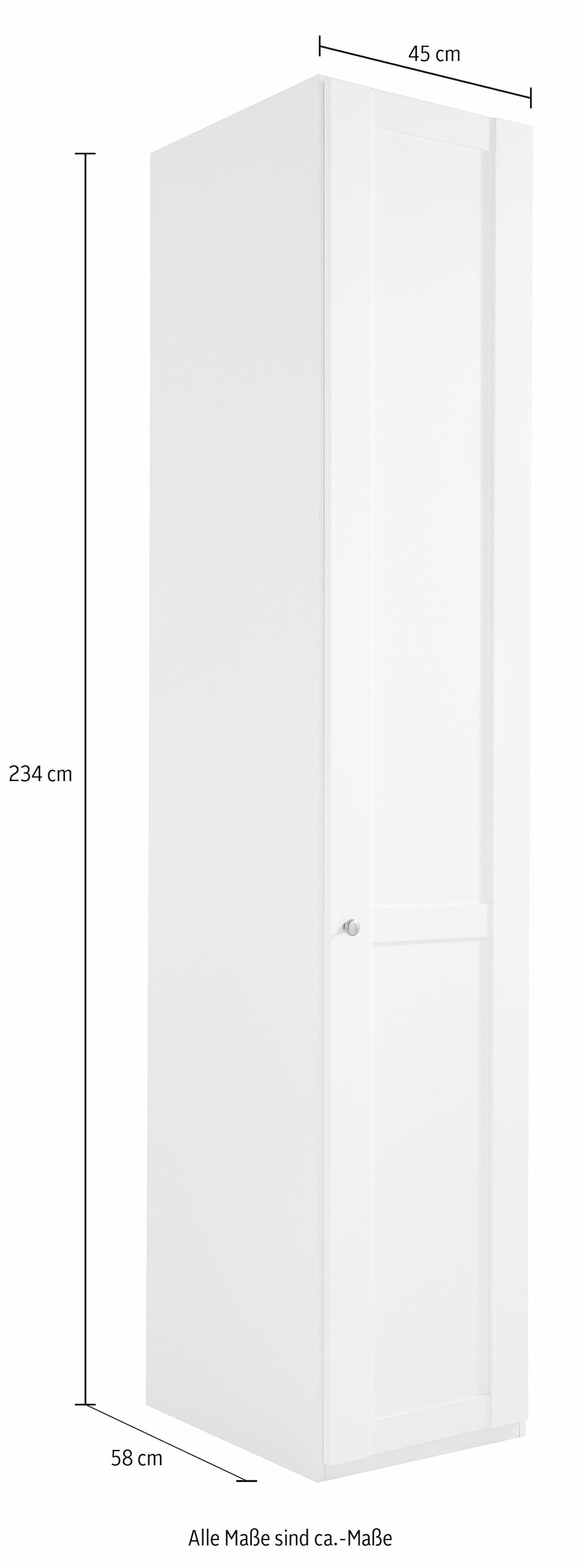 Wimex Kleiderschrank »New York, Wäscheschrank, Garderobe, Aufbewahrung«, in vielen Breiten, individuelles Stauraumwunder, Höhe 208 oder 236cm