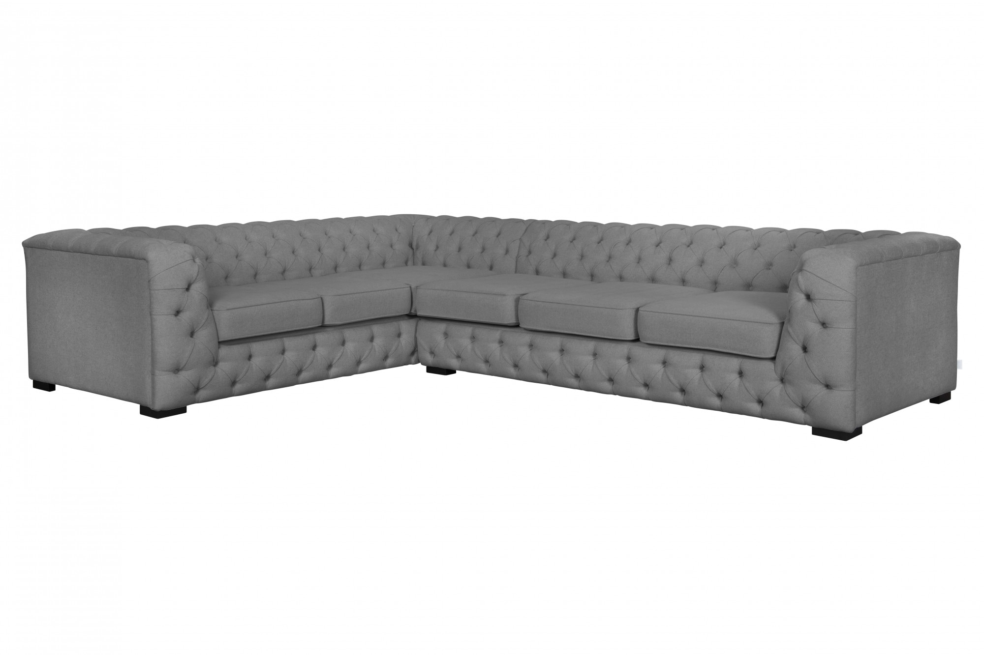 Home affaire Chesterfield-Sofa »KALINA L-Form« hochwertig Chesterfield-Ausf günstig online kaufen