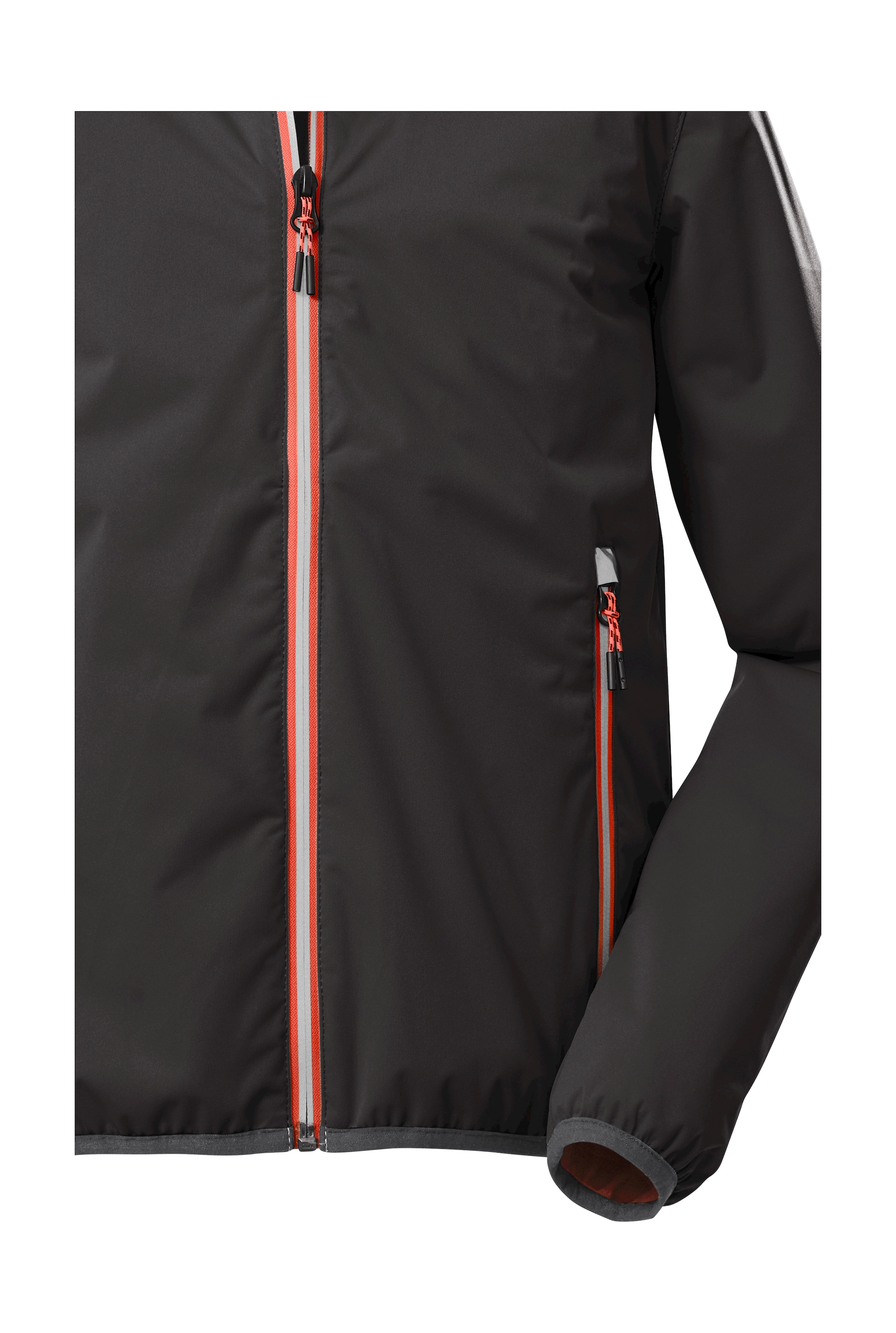 Killtec Outdoorjacke »KOS 230 BYS JCKT«, Packbare, 100% wasserdichte Jacke mit Kapuze und reflektierenden Elementen