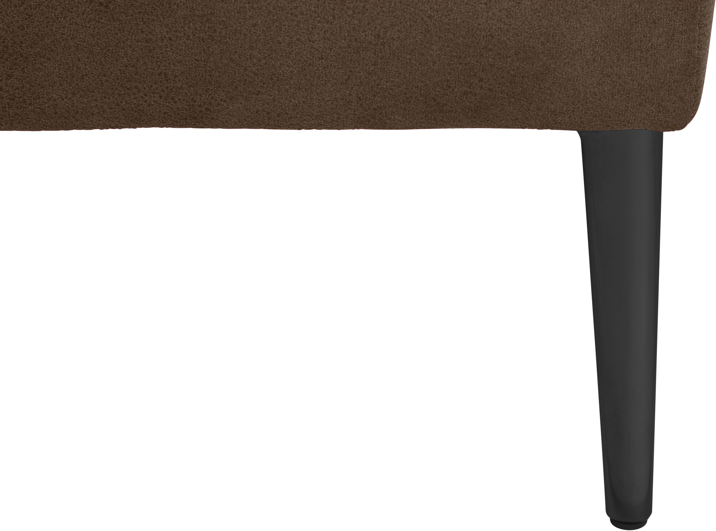 W.SCHILLIG Ecksofa »enjoy&MORE, Designsofa, elegant und bequem, L-Form«, Sitztiefenverstellung, Füße schwarz pulverbeschichtet, Breite 310 cm