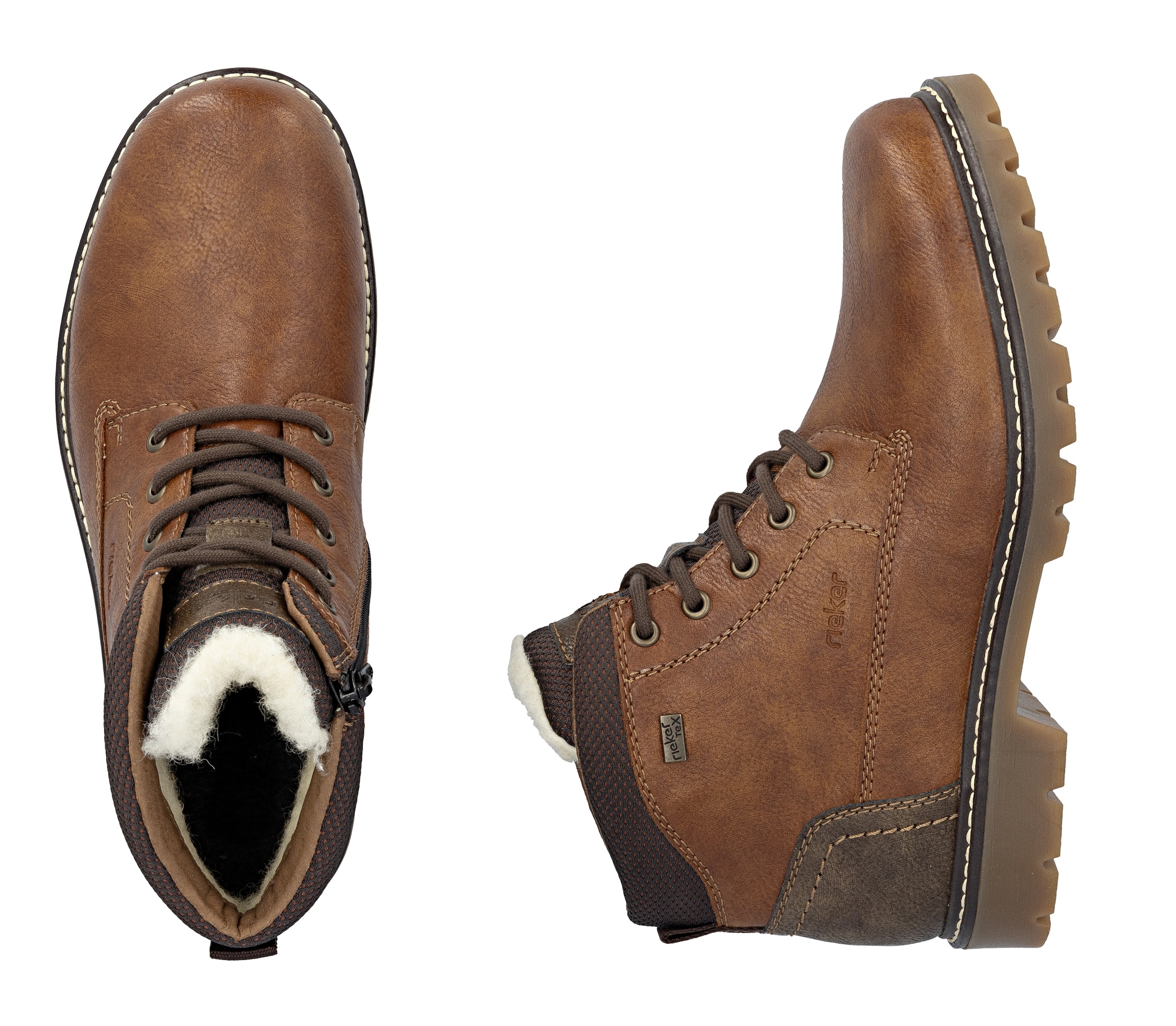 Rieker Winterstiefelette, Workerboots, Schnürboots, Trekkingstiefel mit riekerTEX-Membran
