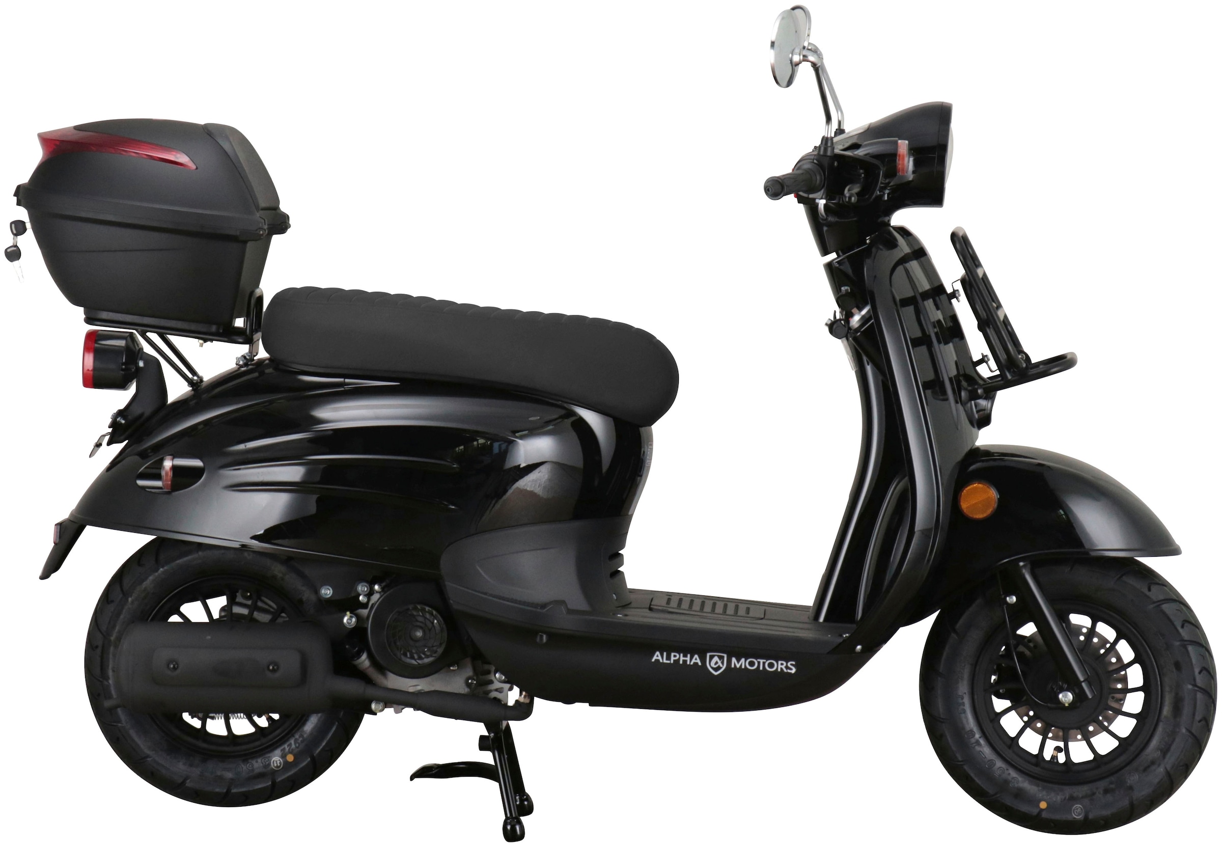Alpha Motors Motorroller »Adria«, 50 cm³, 45 km/h, Euro 5, 3,1 PS, (Set, inkl. Topcase), mit Lenkerschloss