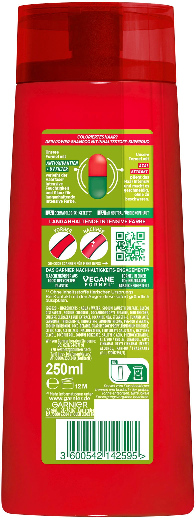 GARNIER Haarshampoo »Garnier Fructis Farb Power Shampoo«