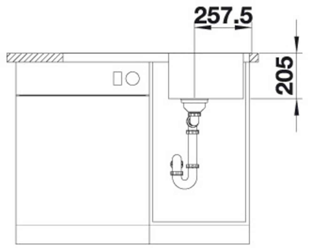 Blanco Edelstahlspüle »CLASSIMO 45 S-IF« 1 Stk. tlg. zum wechselseitigen Einbau geeignet