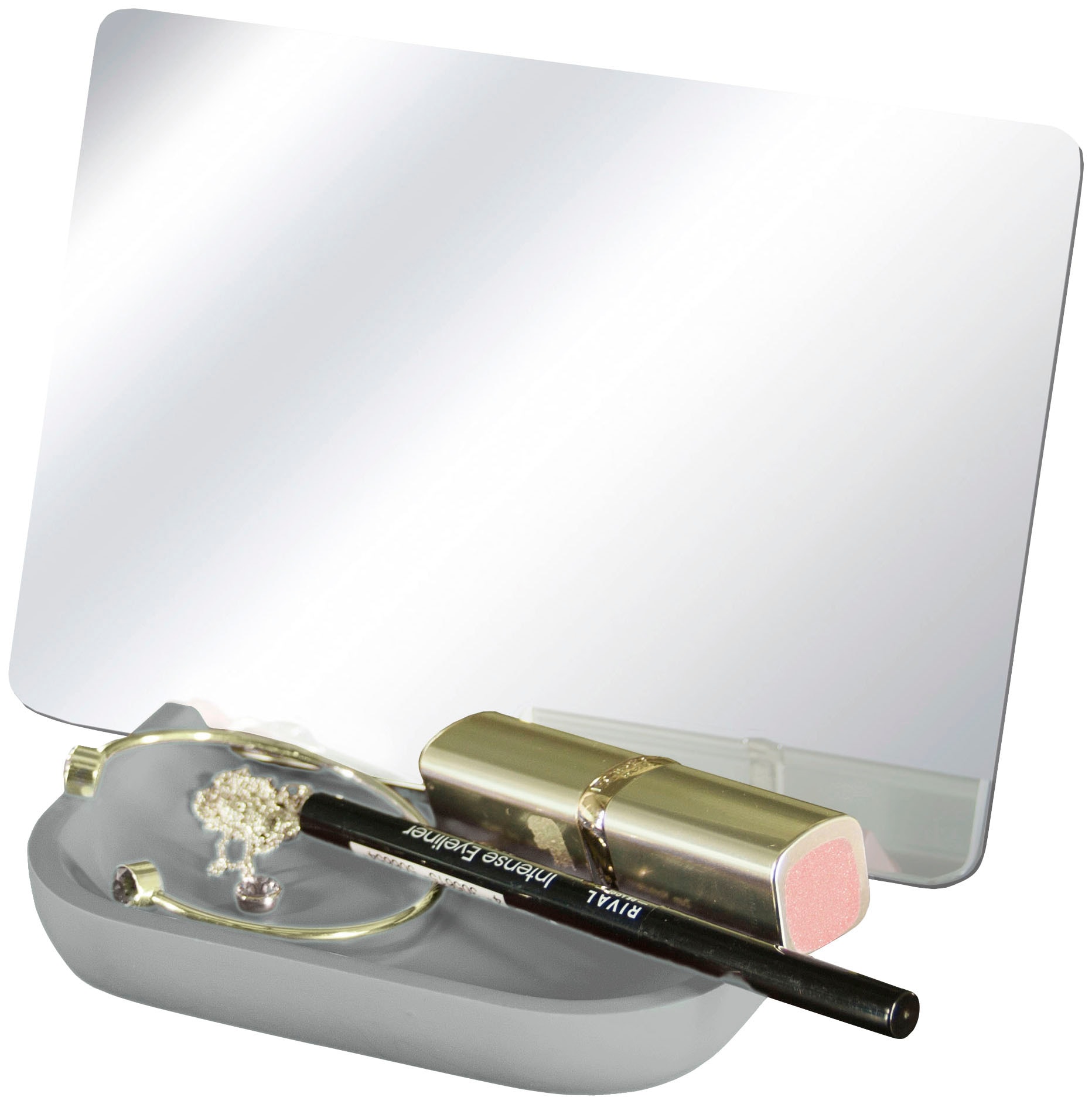 Kleine Wolke Kosmetikspiegel »Tray Mirror«, (Set), mit Schmuckschale