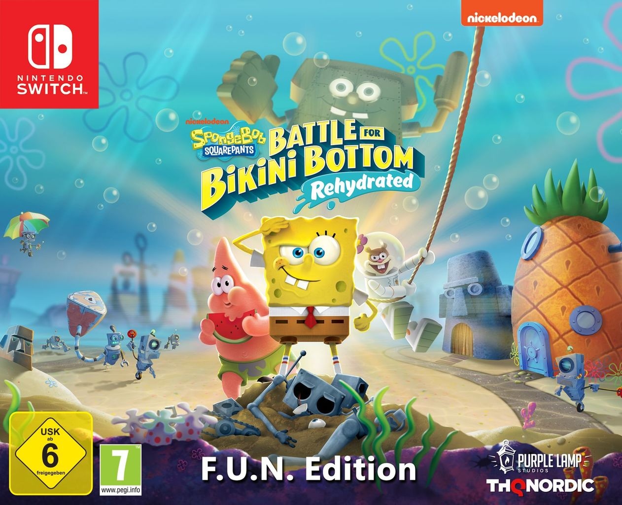 THQ Nordic Spielesoftware »Spongebob - Battle for Bikini Bottom - F.U.N. Edition«, Nintendo Switch