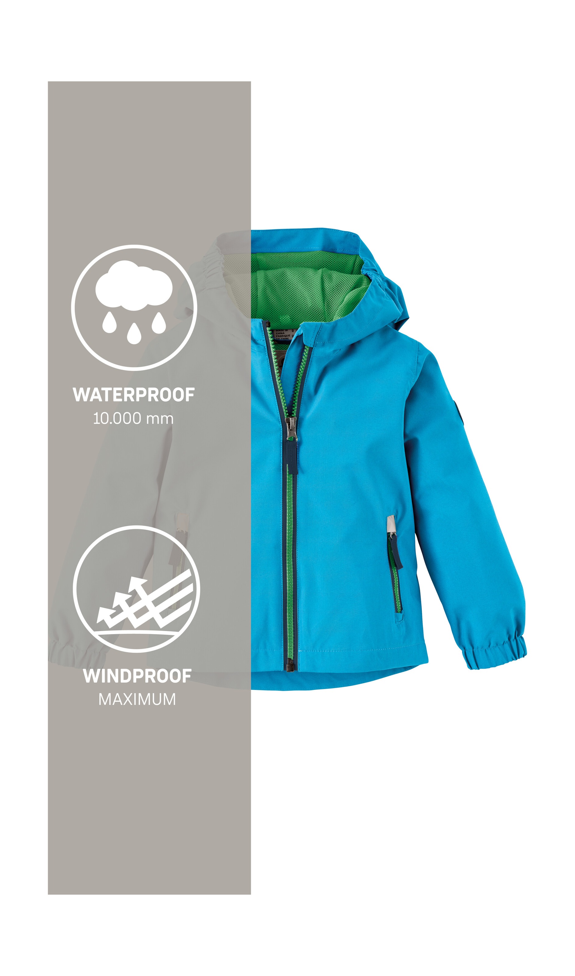 first instinct by killtec Funktionsjacke »FIOS 10 MNS JCKT« Wasser- und winddicht, Ärmel mit Grow-Up Funktion, Kinnschutz