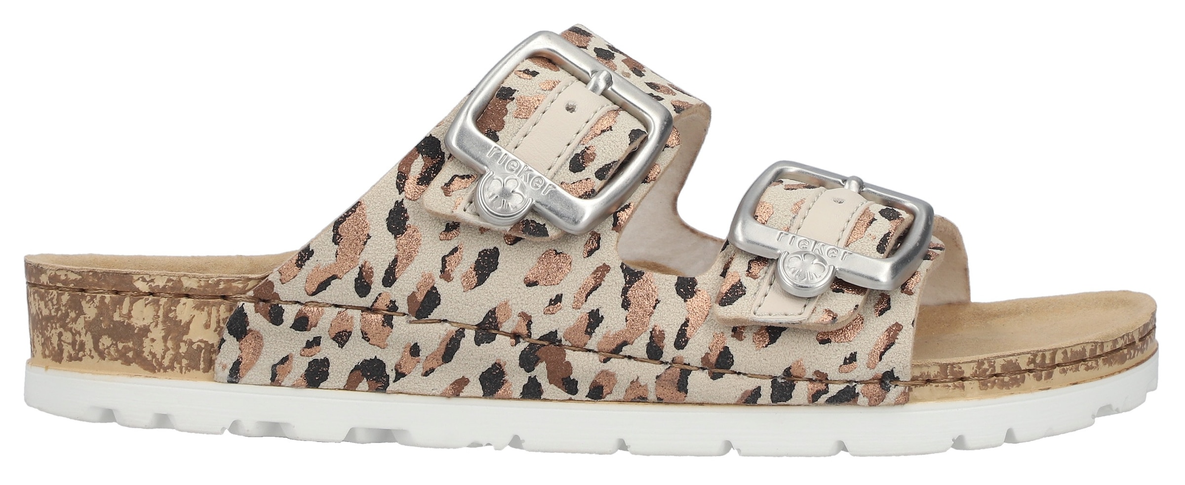 Rieker Pantolette  , Sommerschuh, Schlappen mit verstellbaren Schnallen