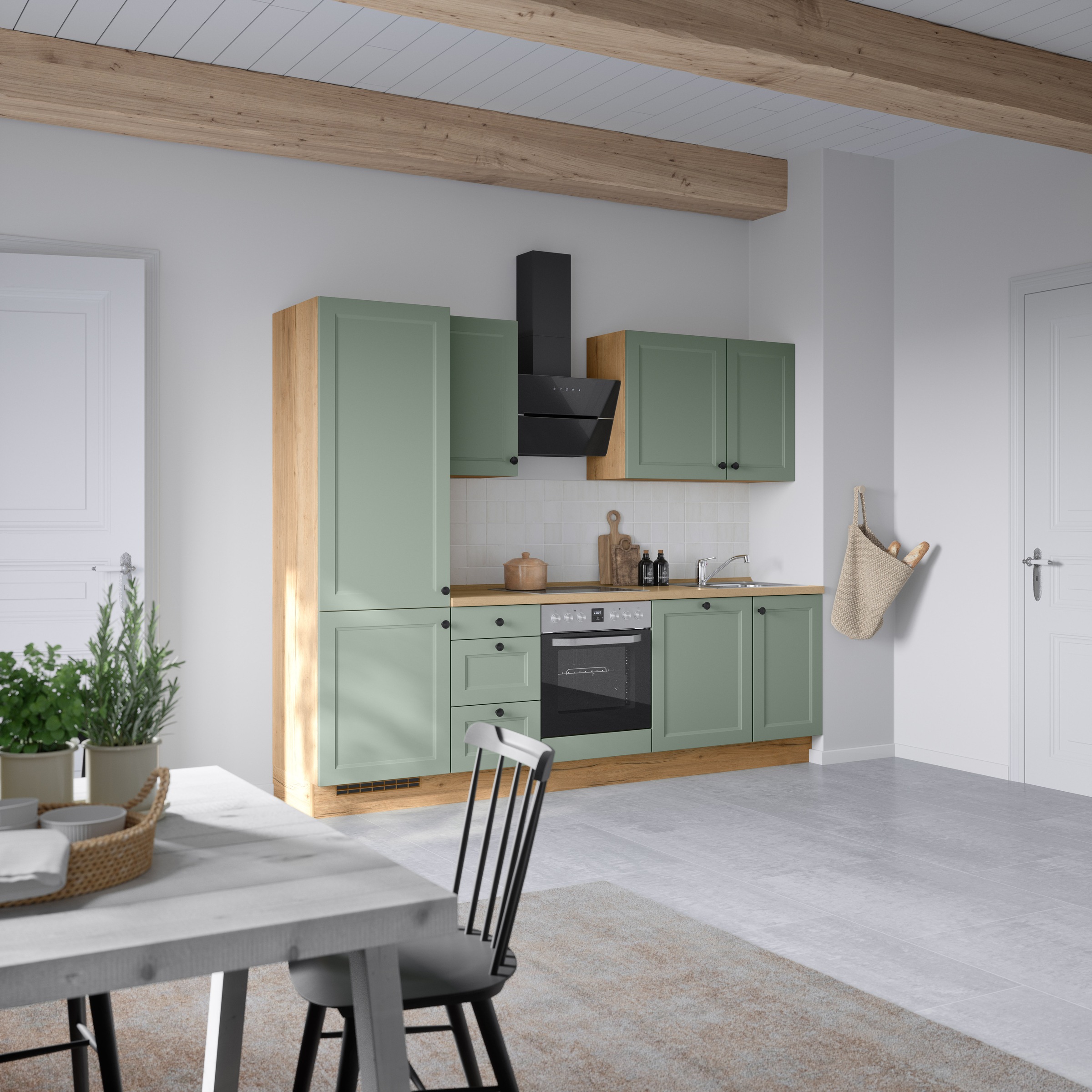 nobilia® Küchenzeile »"Cascada II"«, vormontiert, Breite 270 cm, Ausrichtung wählbar, wahlw. mit E-Geräten