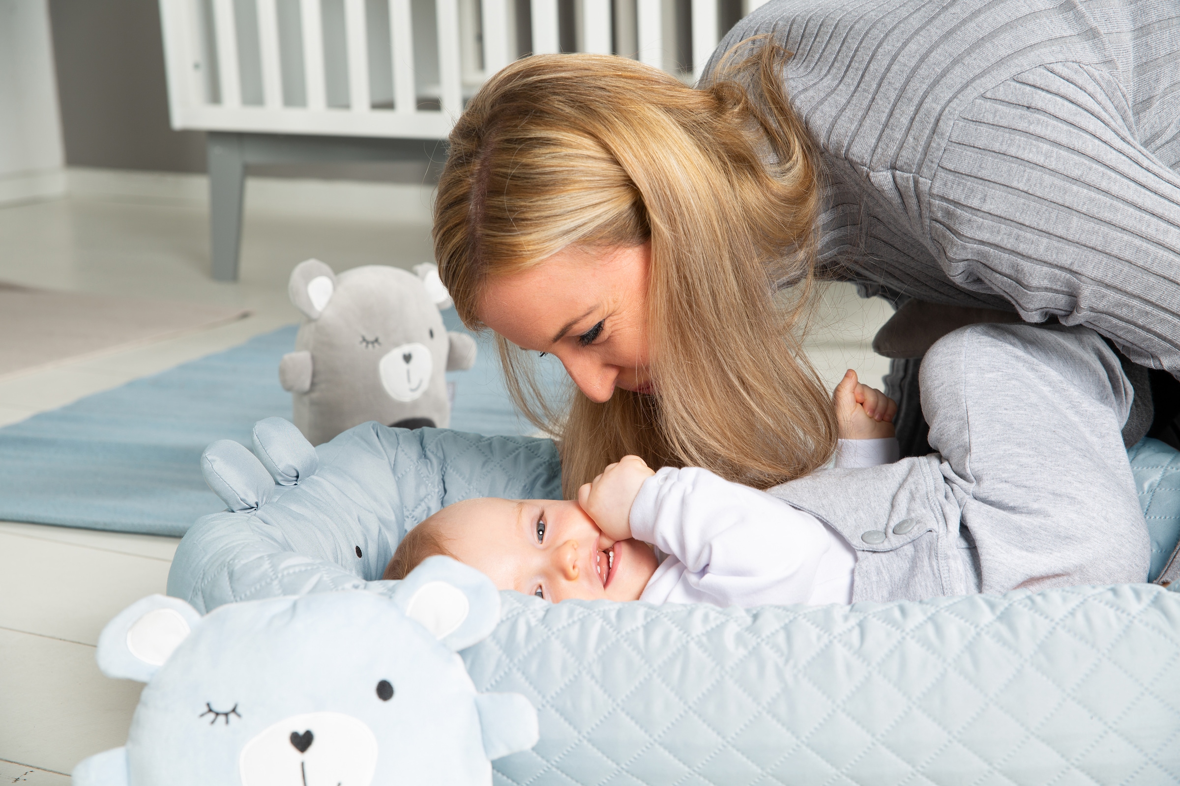 roba® Kuschelnest »Babylounge, roba style, Benny, hellblau«, 3in1