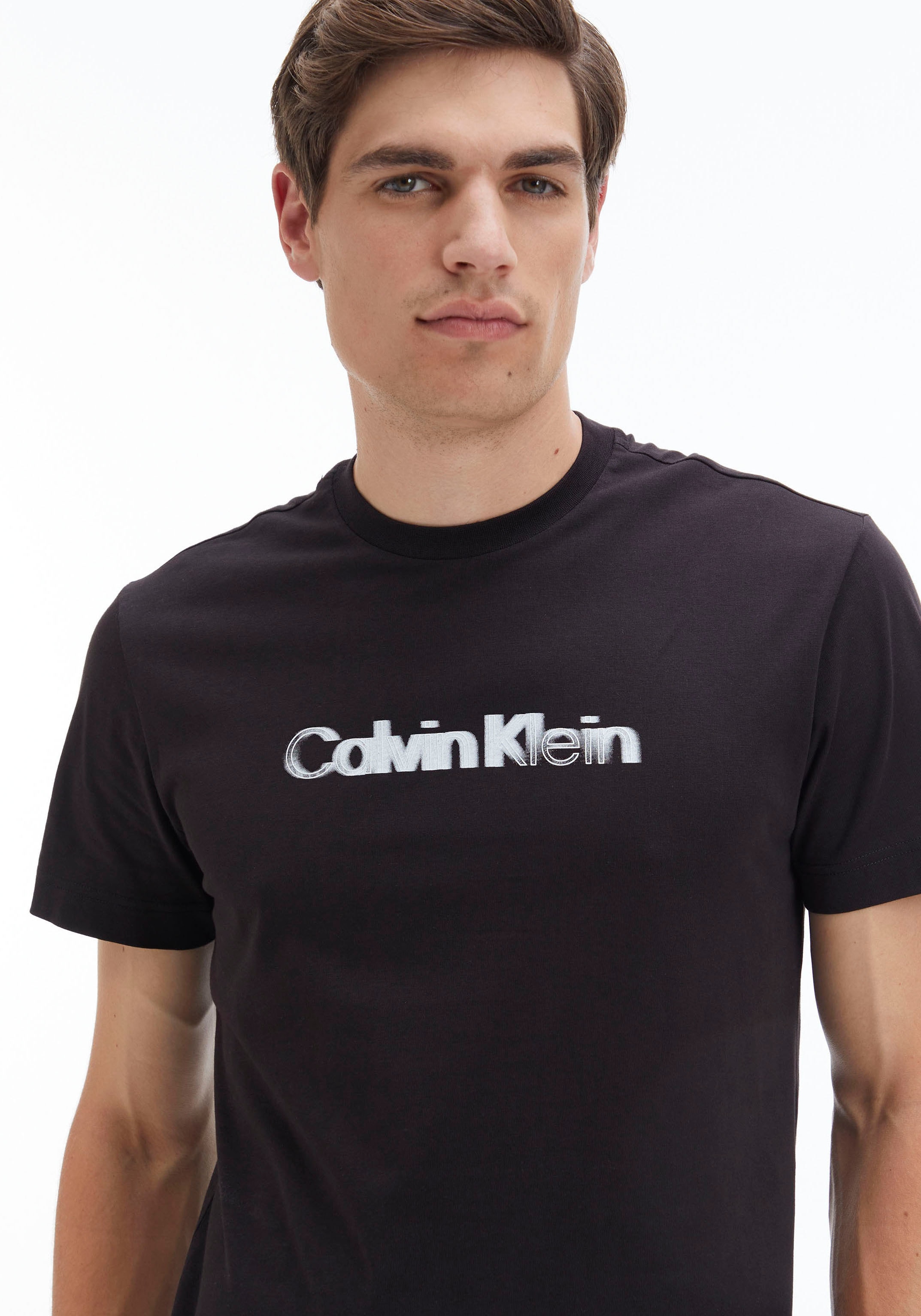 online Logo mit der Klein auf Brust bei Calvin Calvin Kurzarmshirt, Klein
