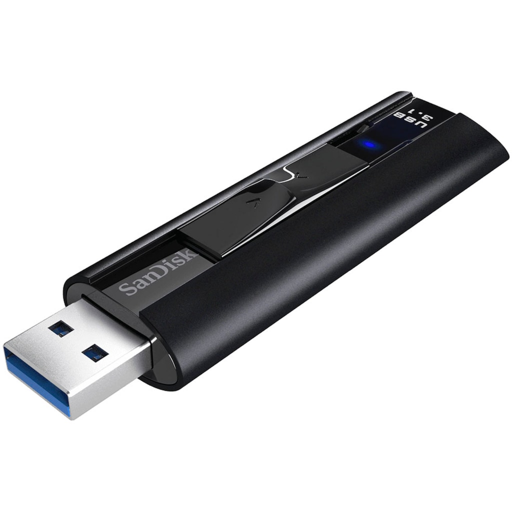 Sandisk USB-Stick »Cruzer Extreme Pro 128GB, USB 3.1, 420MB/s«, (USB 3.1 Lesegeschwindigkeit 420 MB/s)