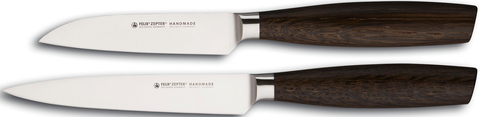 Felix Solingen Messer-Set »SIZE S SMOKED OAK« 2x Gemüsemesser 9+12 cm, Chro günstig online kaufen
