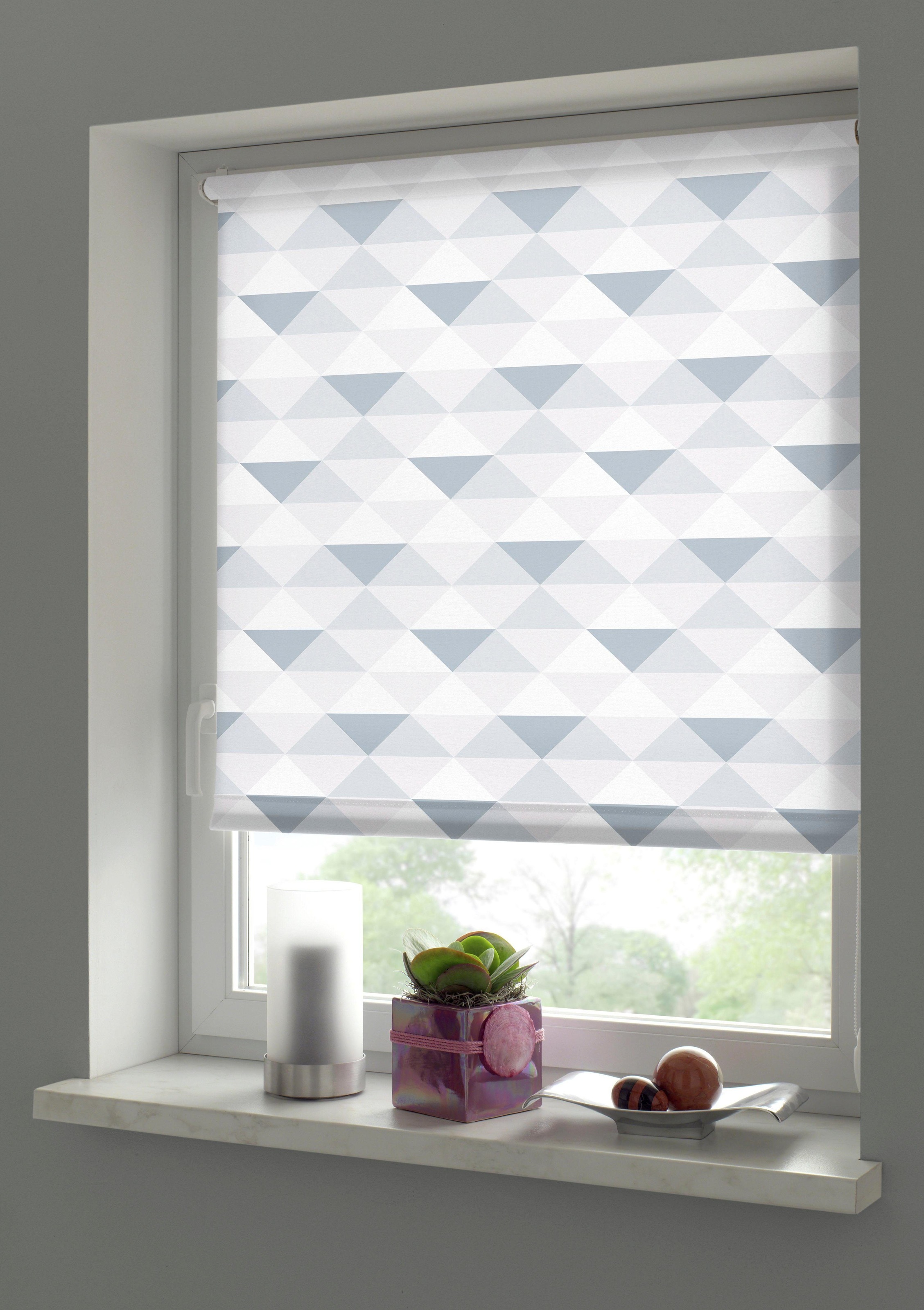 GARDINIA Seitenzugrollo »Easyfix Rollo Triangle« Lichtschutz Sichtschutz mi günstig online kaufen