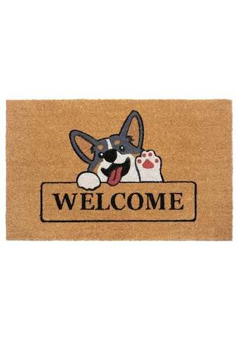 Fußmatte »Welcome & Dog«, rechteckig
