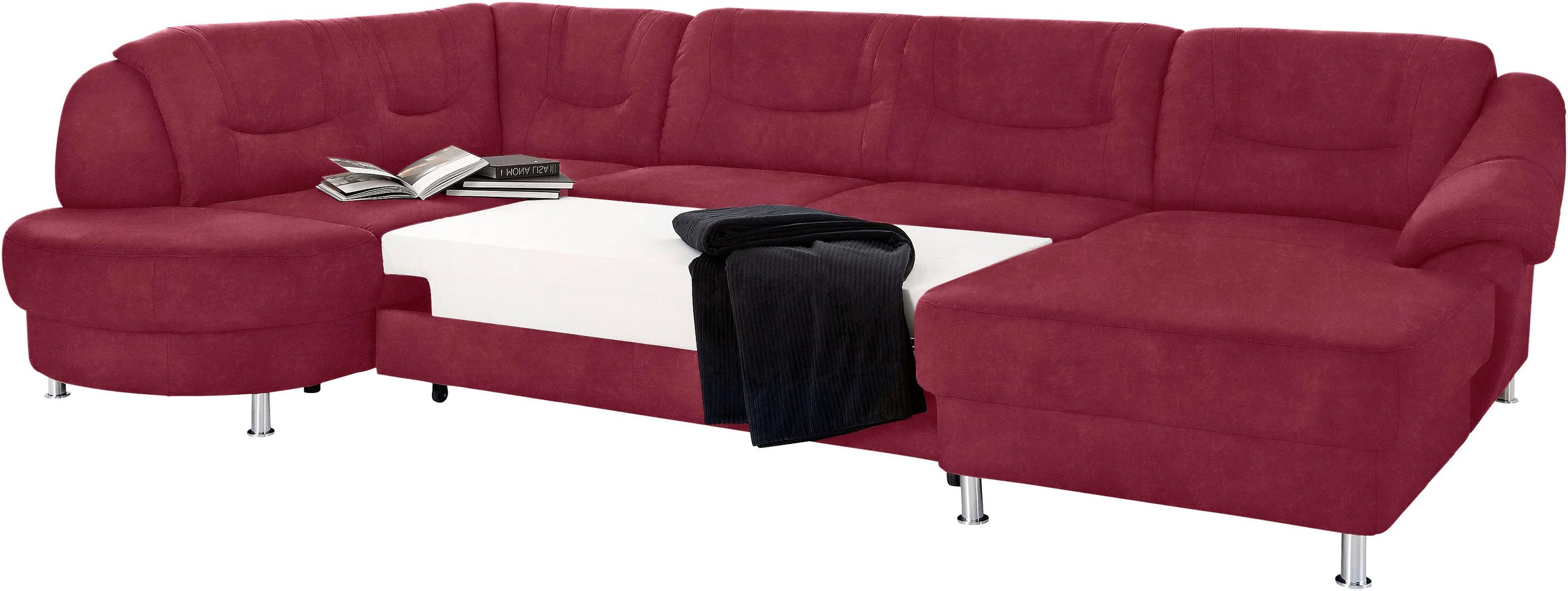 sit&more Wohnlandschaft »Salsa U-Form«, mit Federkern, wahlweise mit Bettfunktion