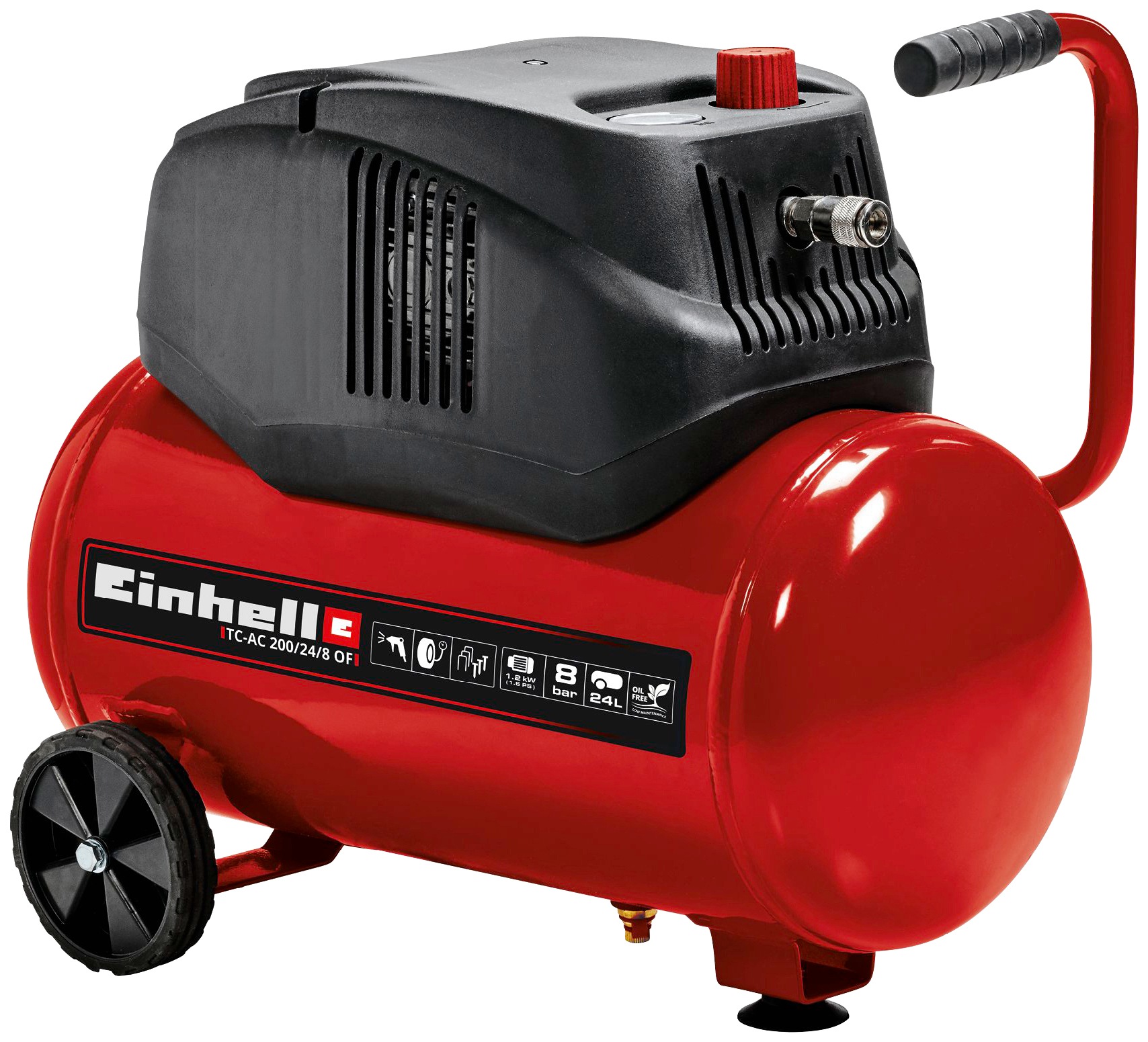Einhell Kompressor "TC-AC 200/24/8 OF", rot (ohne farbbezeichnung)