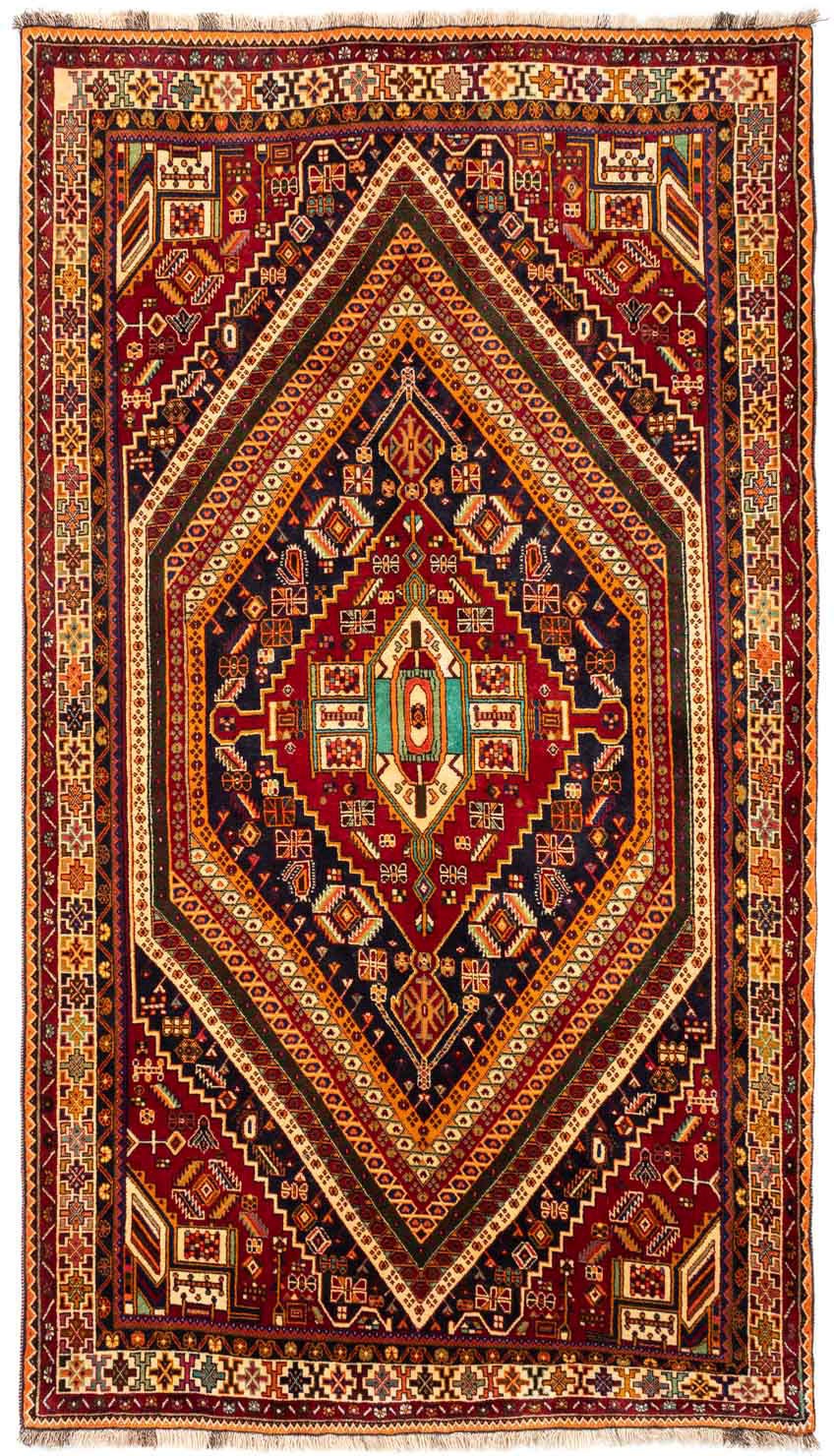 morgenland Wollteppich »Shiraz Medaillon 260 x 165 cm«, rechteckig, 1 mm Hö günstig online kaufen