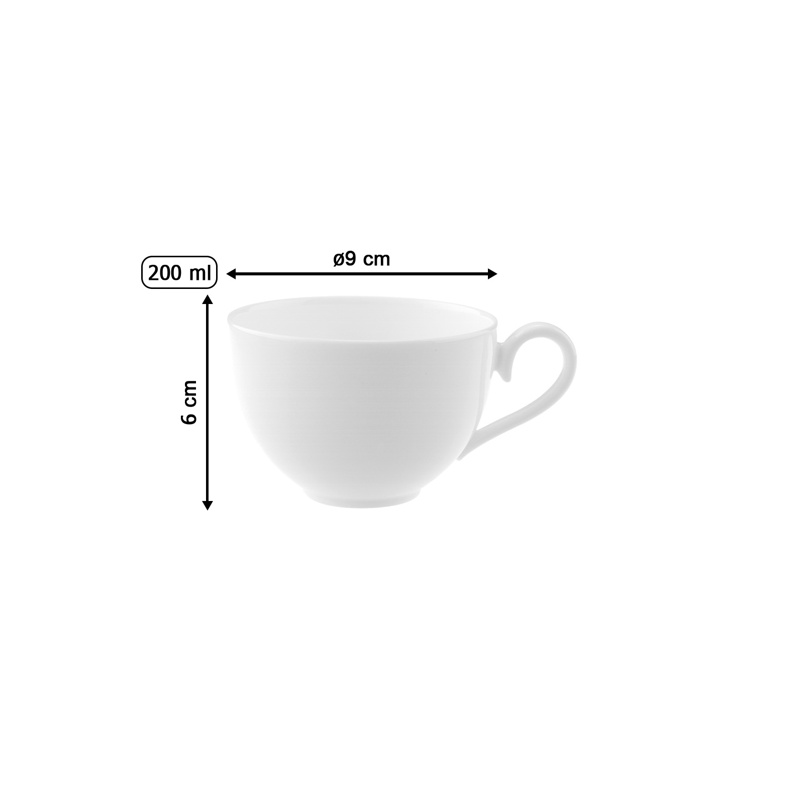 Villeroy & Boch Tasse »Kaffee- Obertasse Royal 200 ml 6er Set weiß« günstig online kaufen