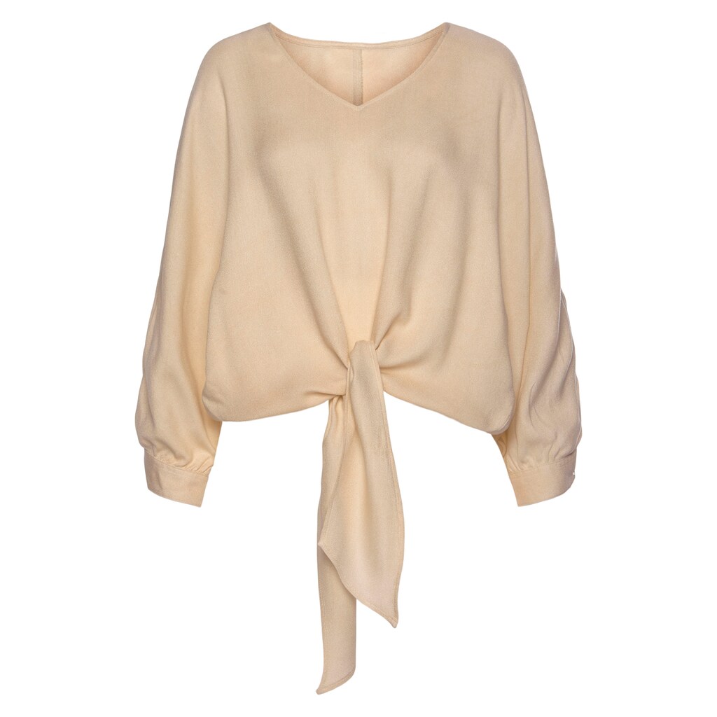Vivance Schlupfbluse, mit Knotendetail am Saum