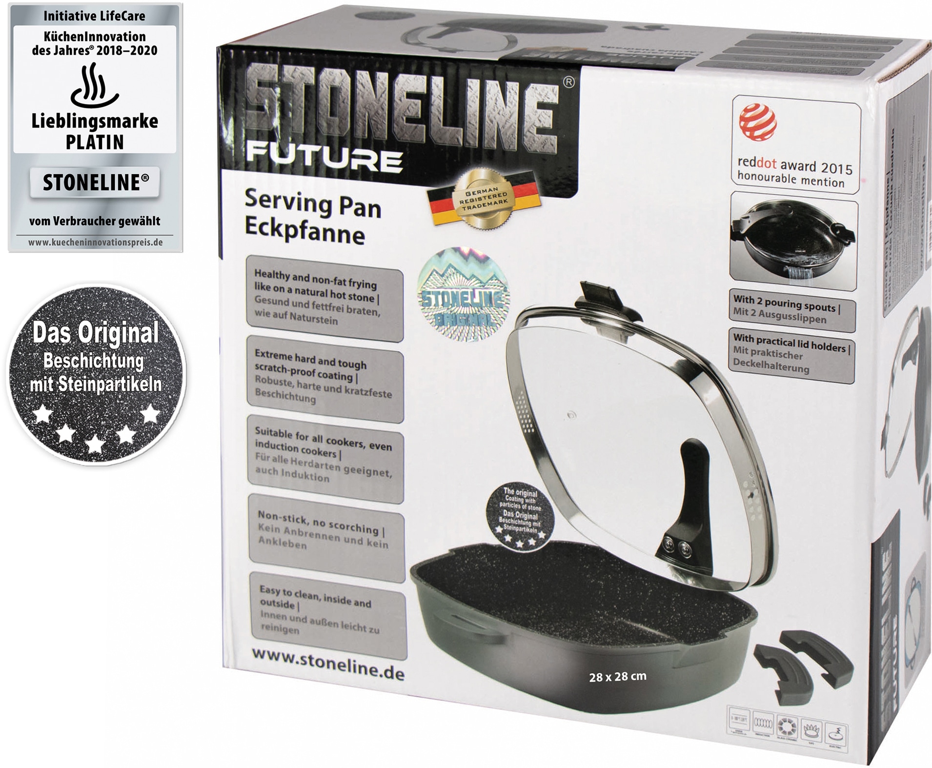 STONELINE Bratpfanne »Future« Aluminiumguss 1 Stk. tlg. Induktion