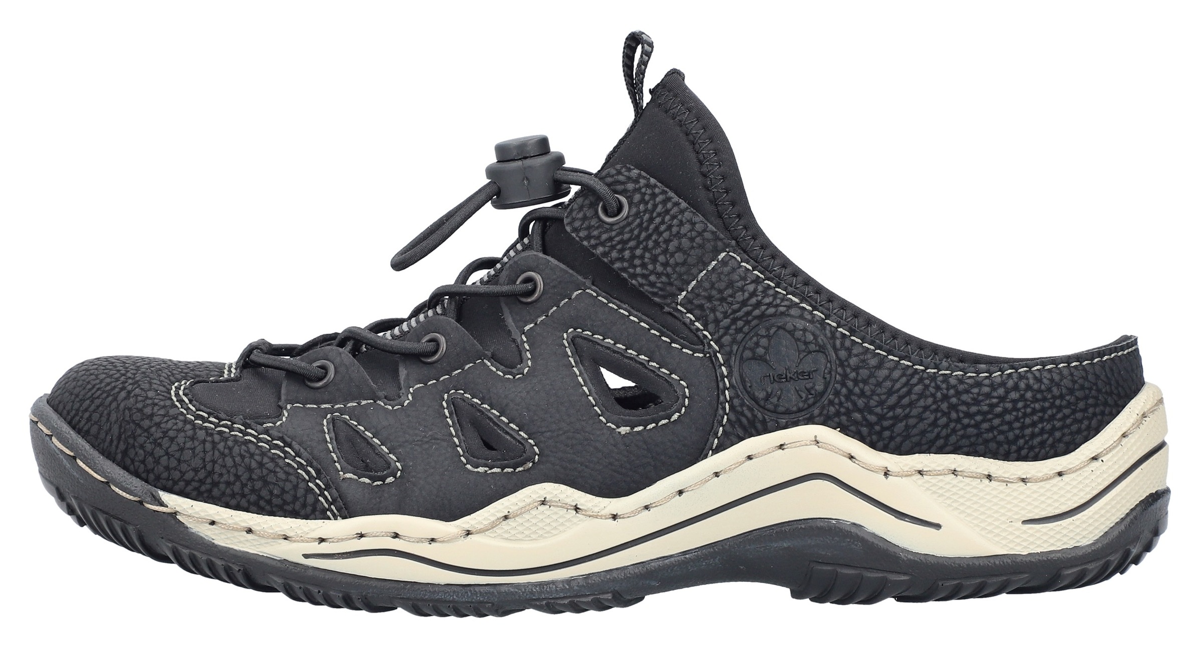 Rieker Clog, Sabot, Schlupfschuh, Schlappen in schmaler Form
