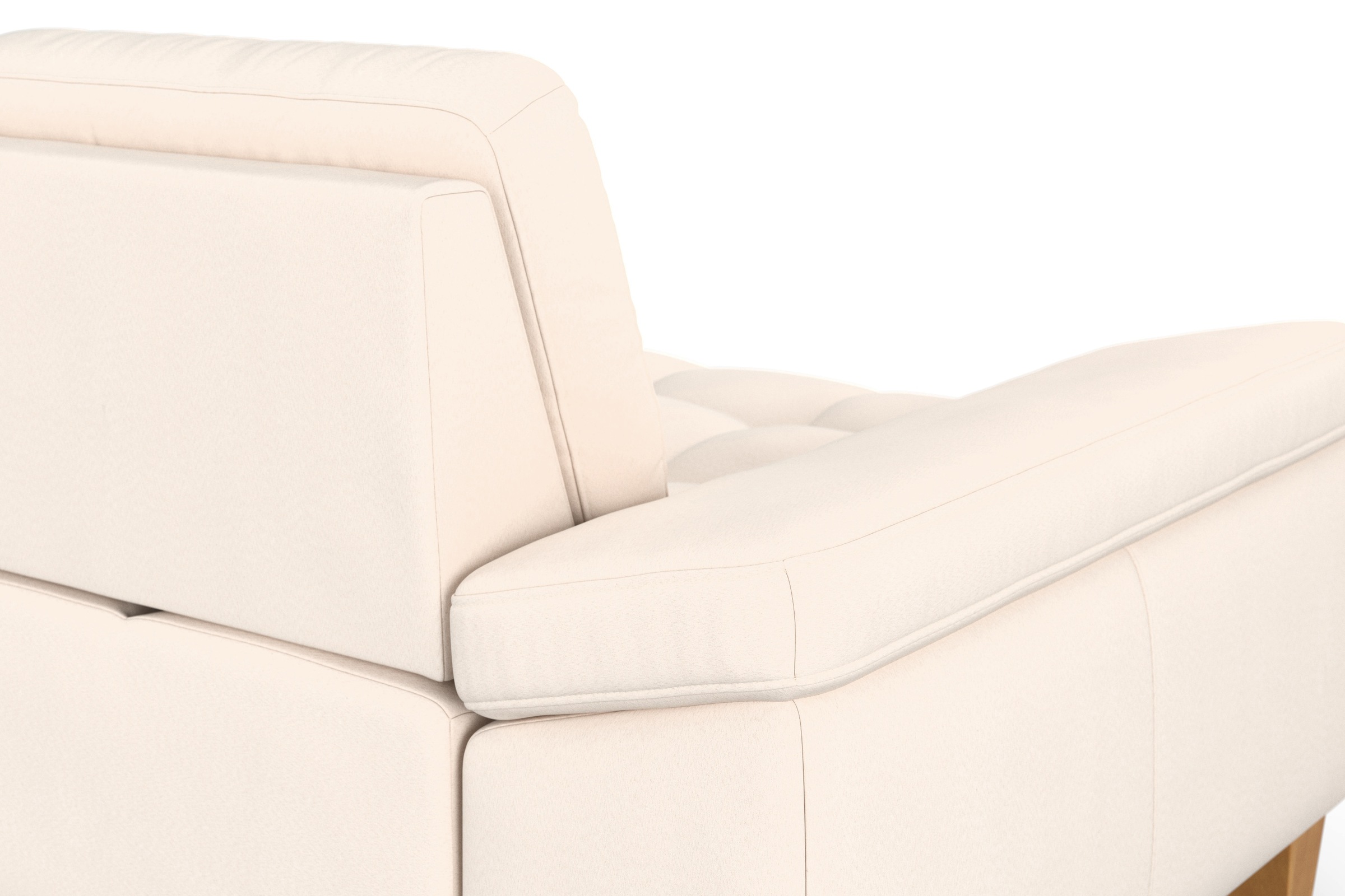 sit&more Ecksofa »Westham L-Form«, mit Recamiere, mit oder ohne Bettfunktion, Bettkasten, Füße Eiche