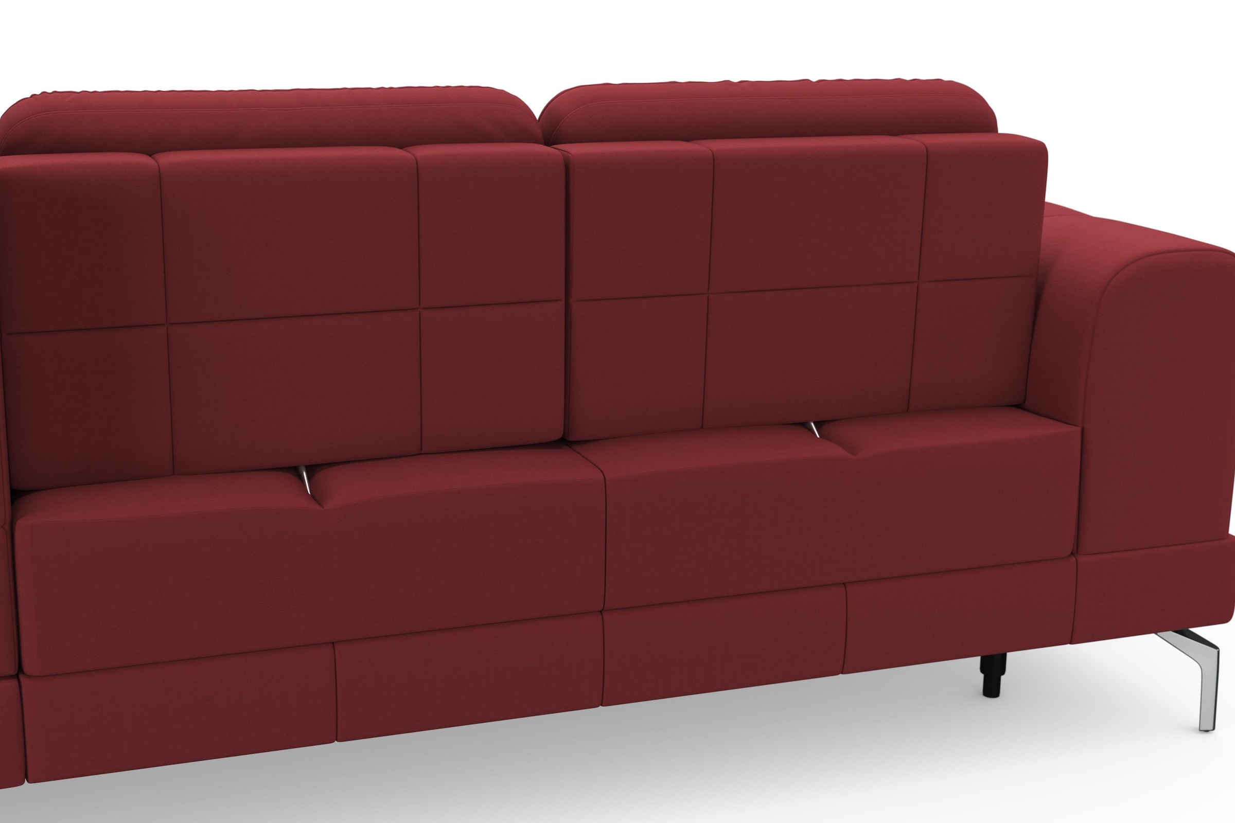 sit&more Ecksofa »Bendigo L-Form«, inklusive Sitztiefenverstellung, Bodenfreiheit 15 cm, 2 Fußfarben