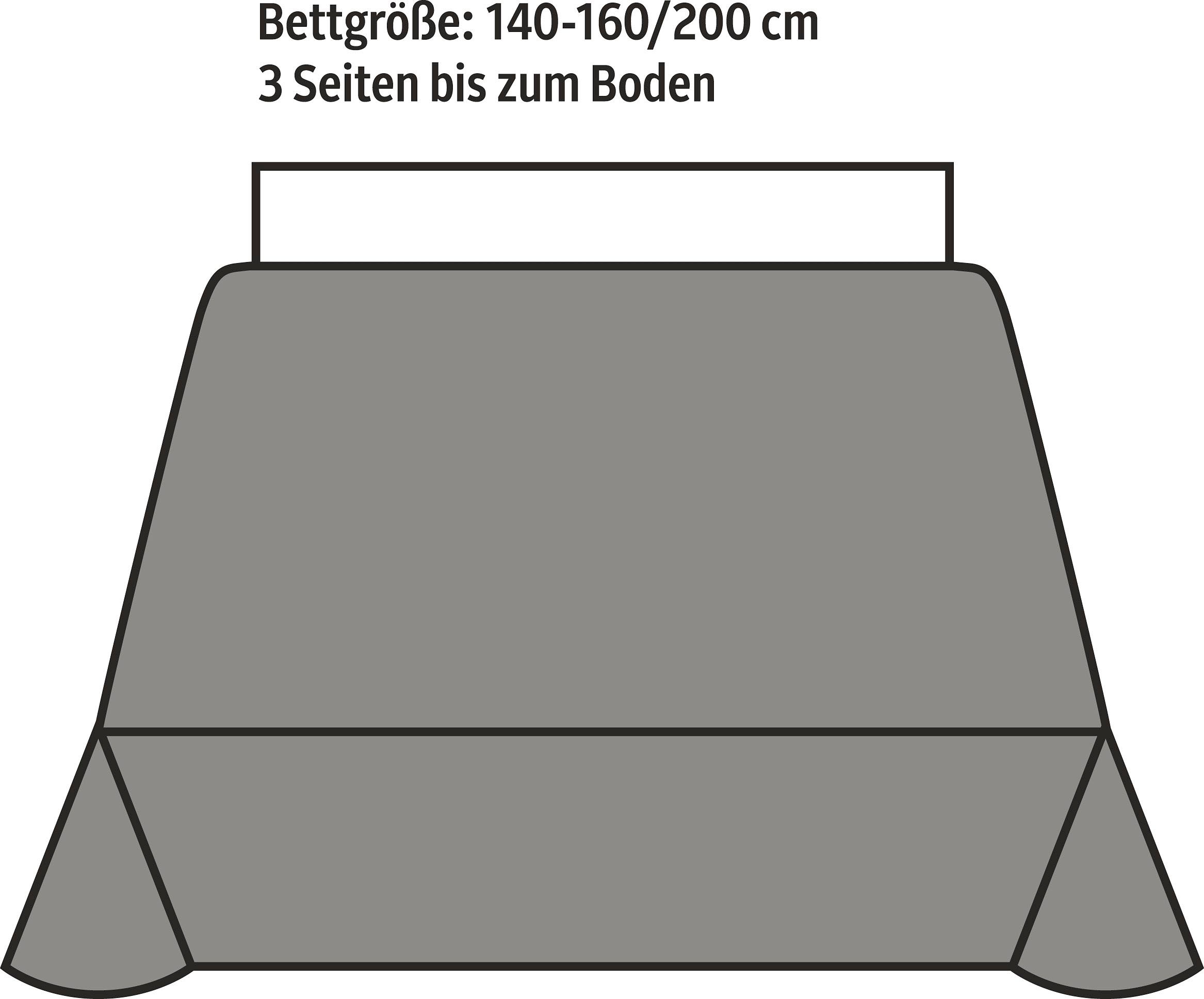 Kneer Tagesdecke »La Diva«, aus Waffelpiqué in 100% Baumwolle, Tagesdecke für Einzelbetten oder Doppelbetten, wärmend, pflegeleicht, Tagesdecke auch als Überwurf fürs Sofa geeignet, STANDARD 100 by OEKO-TEX® zertifiziert