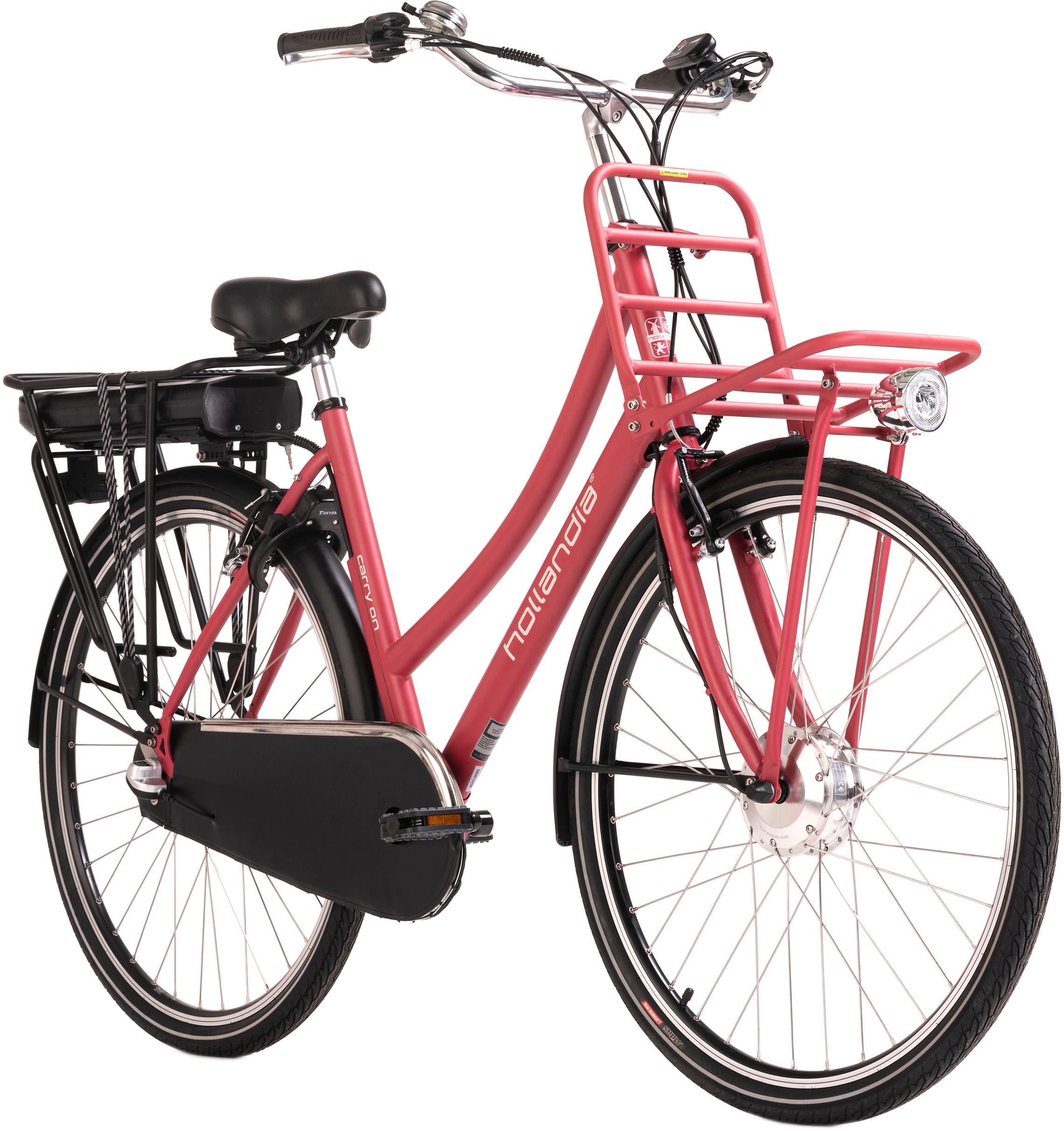 Hollandia E-Bike »Carry On«, 3 Gang, Shimano, Nexus, Frontmotor 250 W, Pedelec, Elektrofahrrad für Damen u. Herren