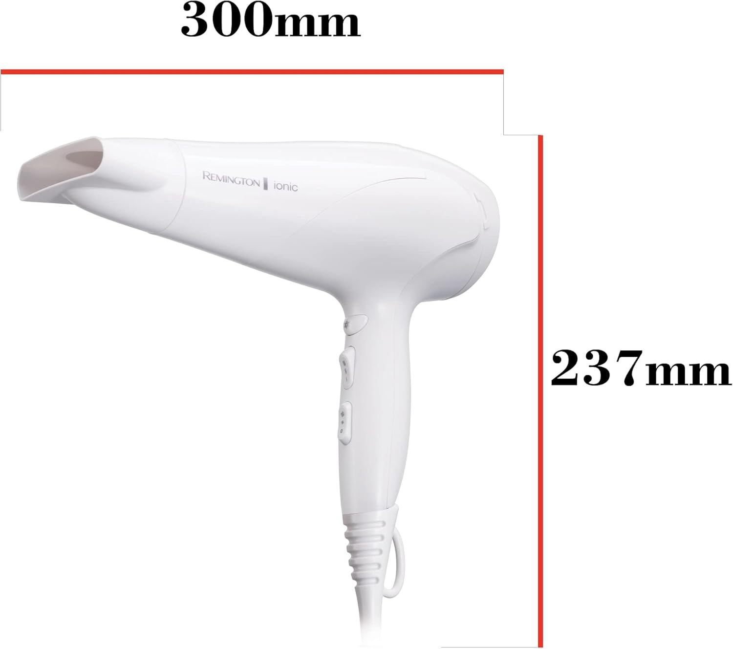 Remington Haartrockner »D3199«, 2,200 W, 2 Aufsätze, Ionenpflege, 3 Heiz- & 2 Gebläsestufen + Abkühlstufe
