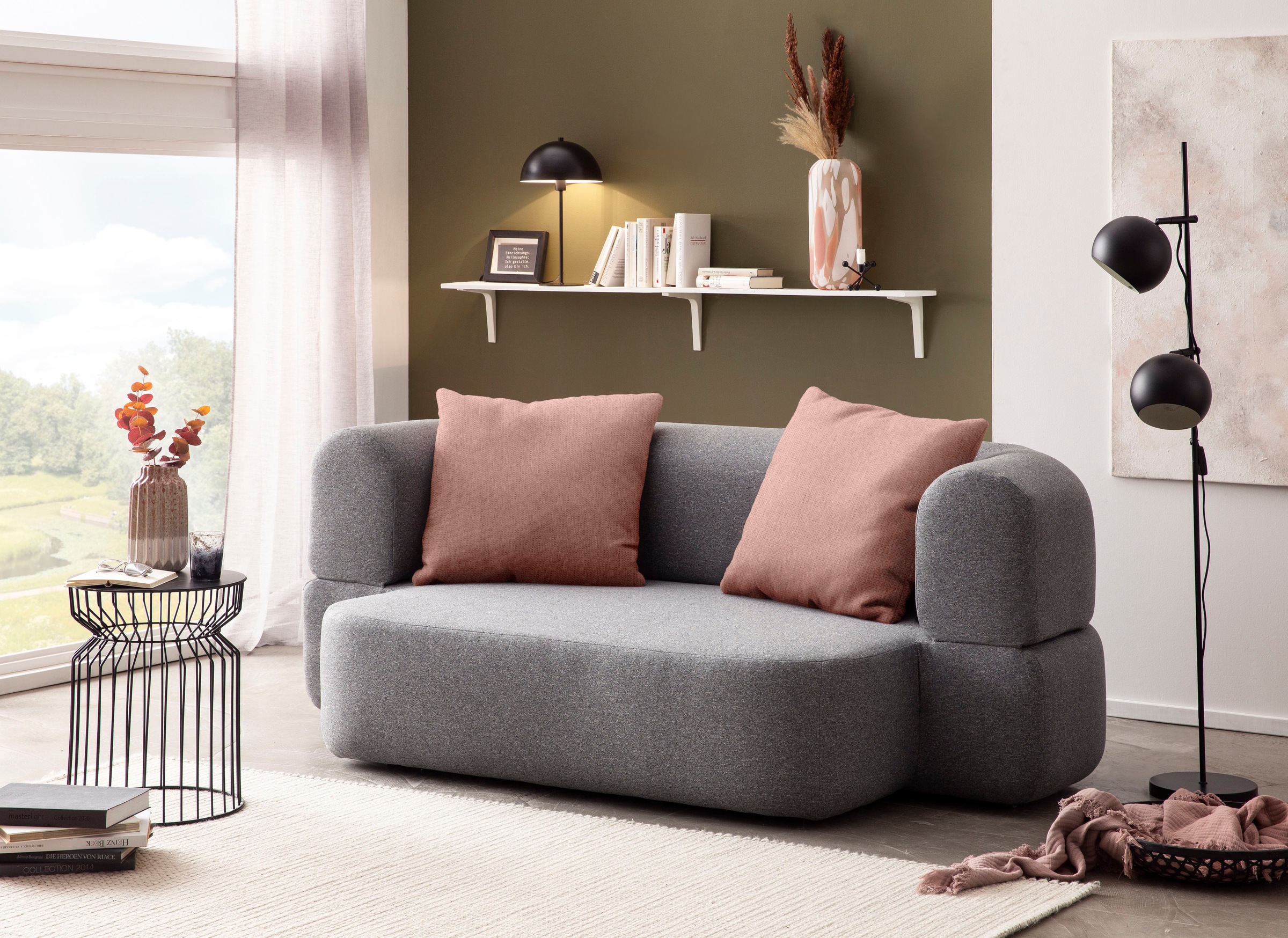 INOSIGN Schlafsofa »Denair oval Federkern, Bettsofa, organisches Design. Br günstig online kaufen