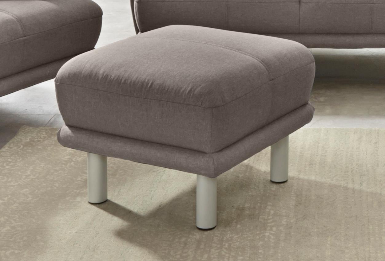 TRENDMANUFAKTUR Hocker »Cecilia II, modern und elegant, B/T 66/66cm« günstig online kaufen