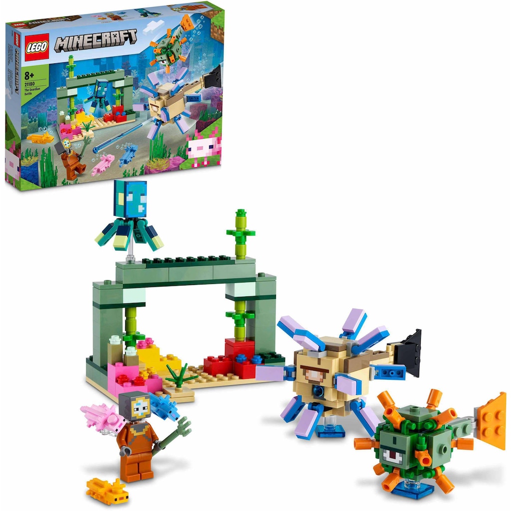 LEGO® Konstruktionsspielsteine »Das Wächterduell (21180), LEGO® Minecraft™«, (255 St.)
