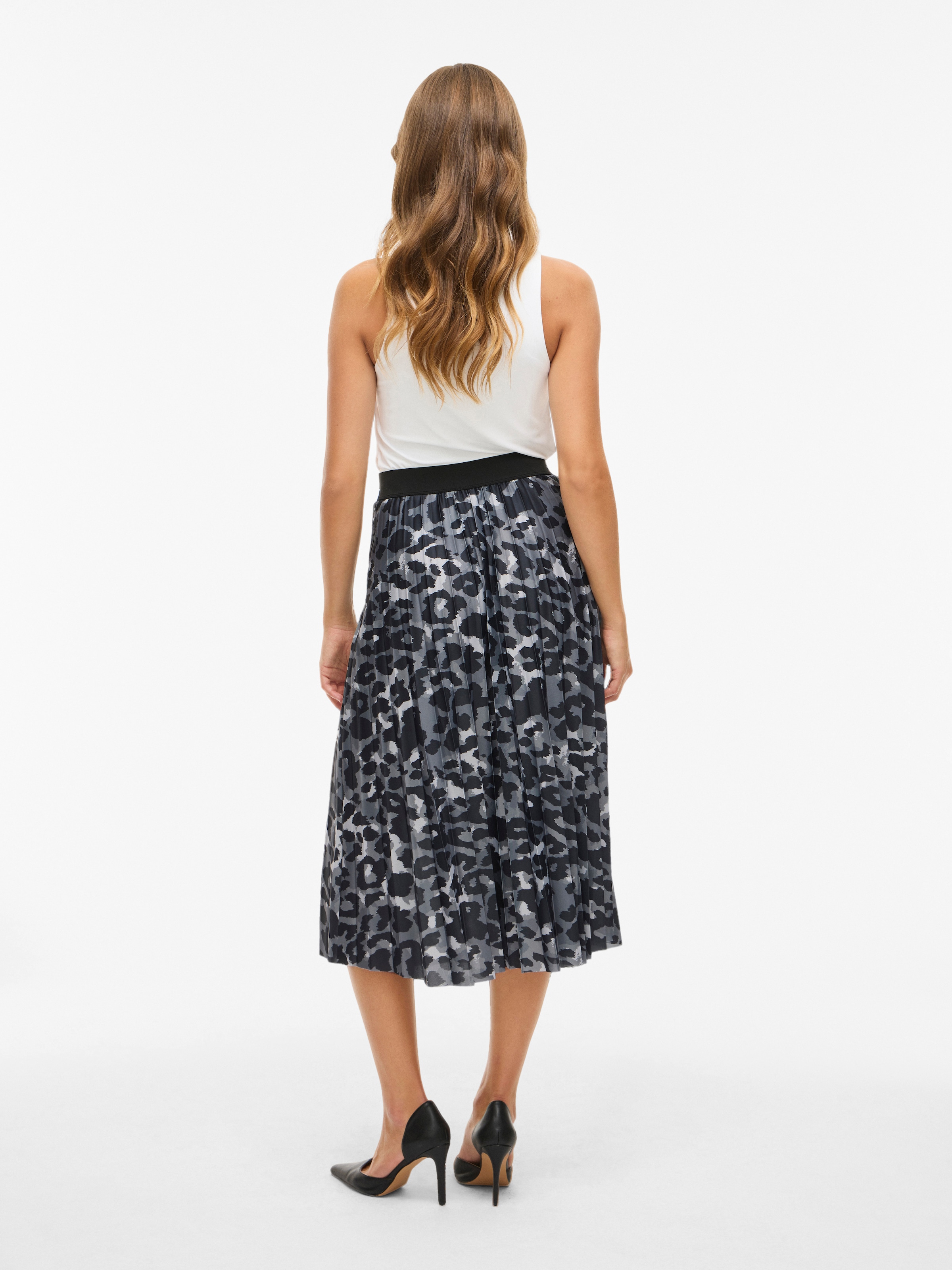 Vila Plisseerock »VINITBAN PRINT SKIRT - NOOS«