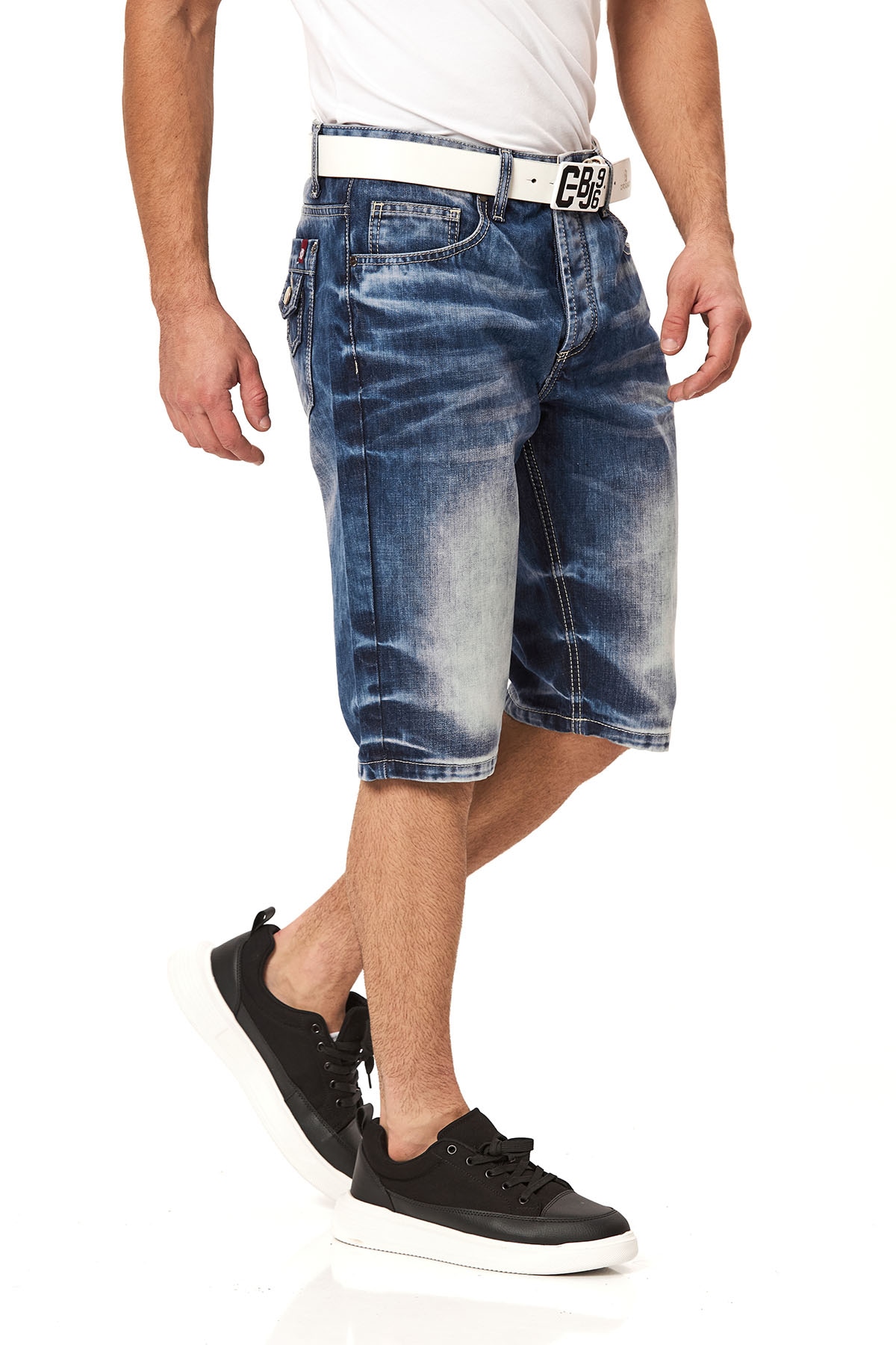 Cipo & Baxx Jeansbermudas Baumwolle, regular fit
