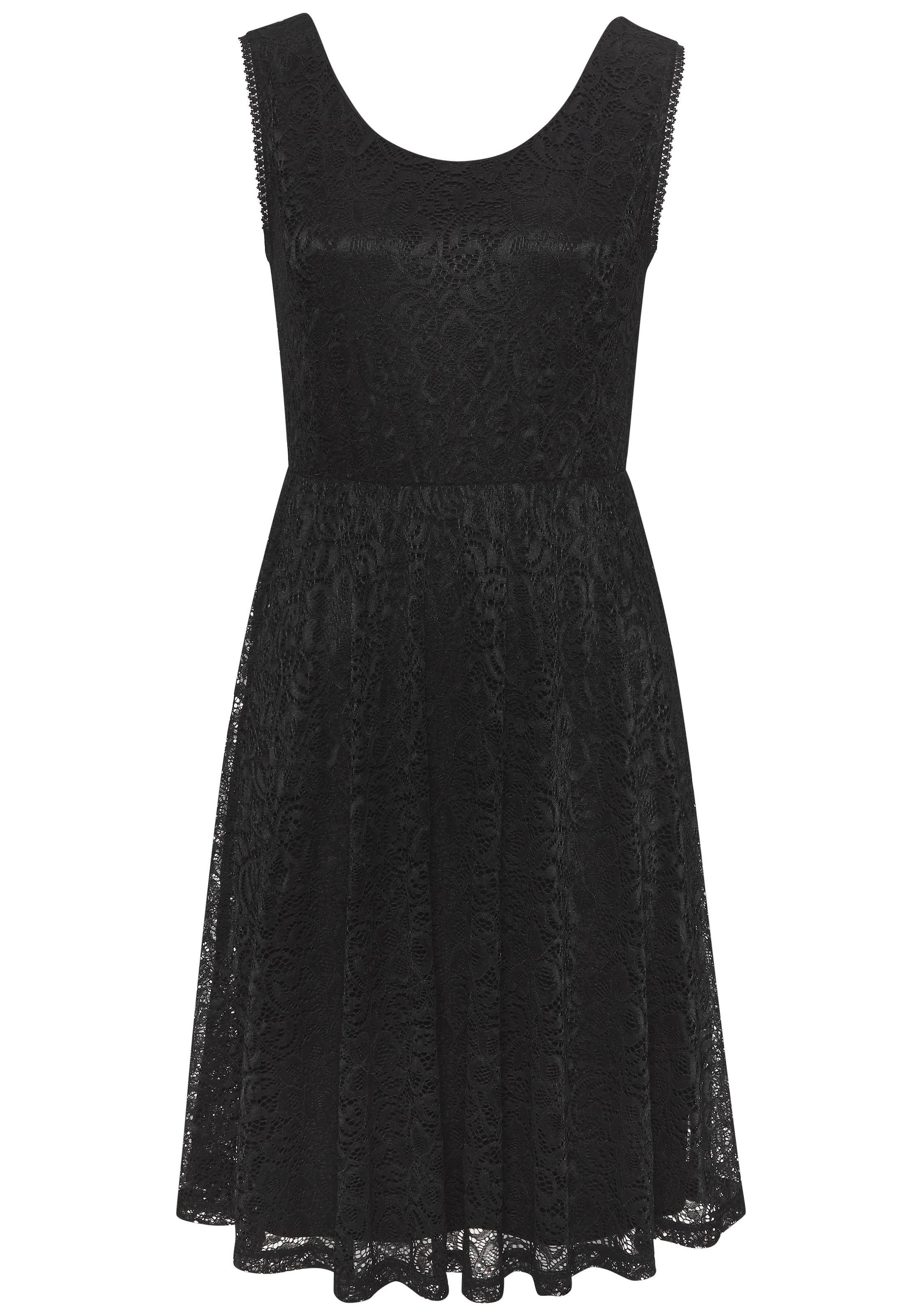 LASCANA Spitzenkleid mit breiten Trägern, festlich