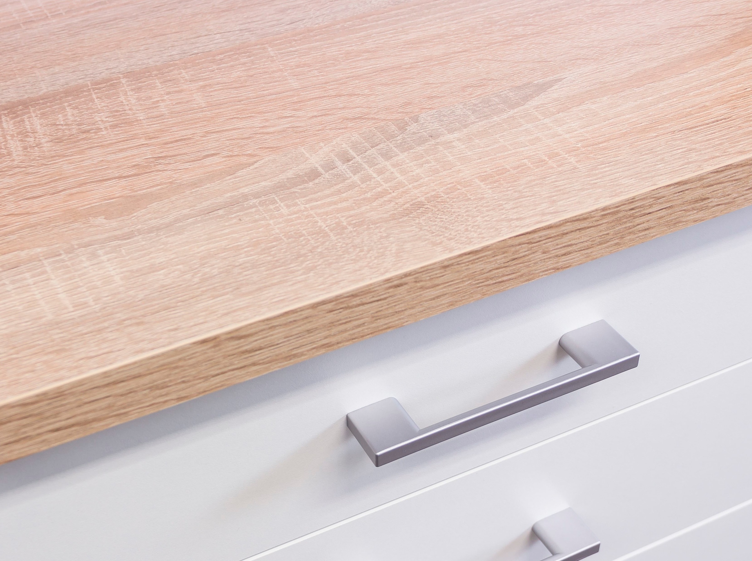 Flex-Well Classic Küchen-Auszugsunterschrank Florida 60 cm Weiß - Sonoma Ei günstig online kaufen