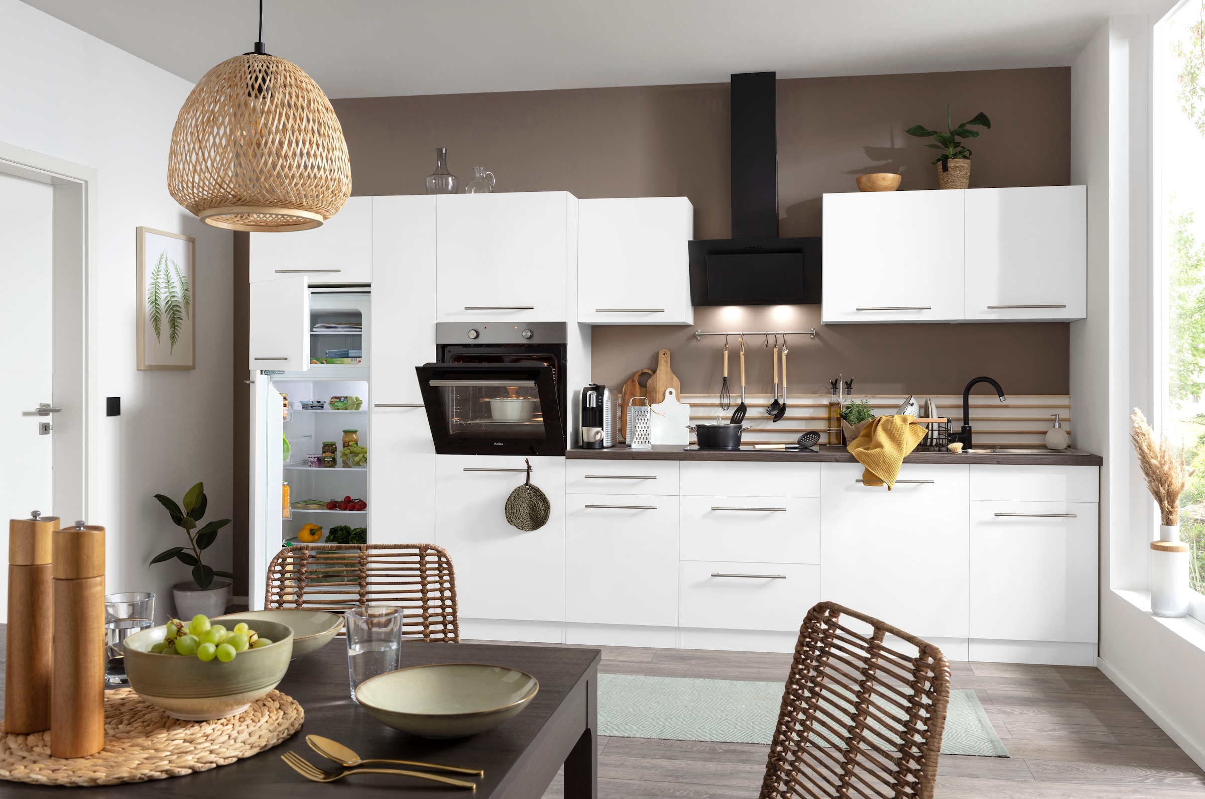 wiho Küchen Küchenzeile »Unna«, mit E-Geräten, Breite 370 cm auf Raten  kaufen