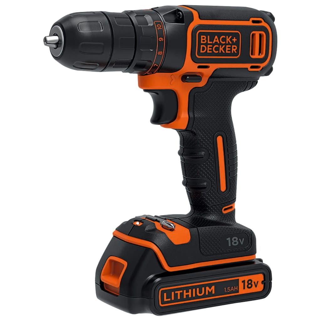 Black + Decker Akku-Bohrschrauber »BDCDC18K-QW«