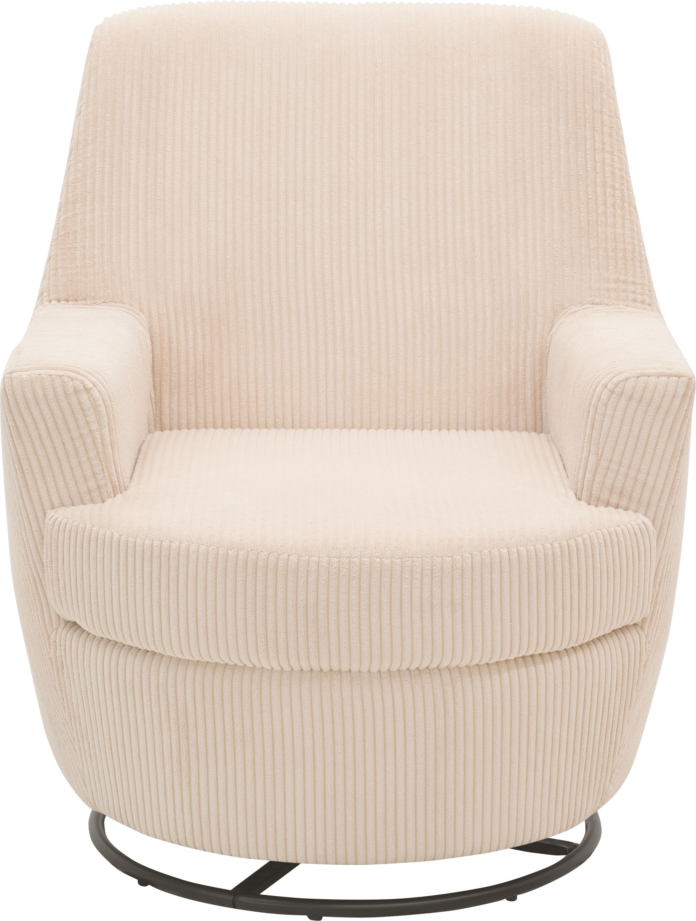 INOSIGN Drehsessel »HETTY, Drehsessel mit Wippfunktion und Hocker; Lesesessel, Armsessel«, (Set, 2 St.), mit Dreh/Wippfunktion, mit Federkern, in Cord und Microfaser