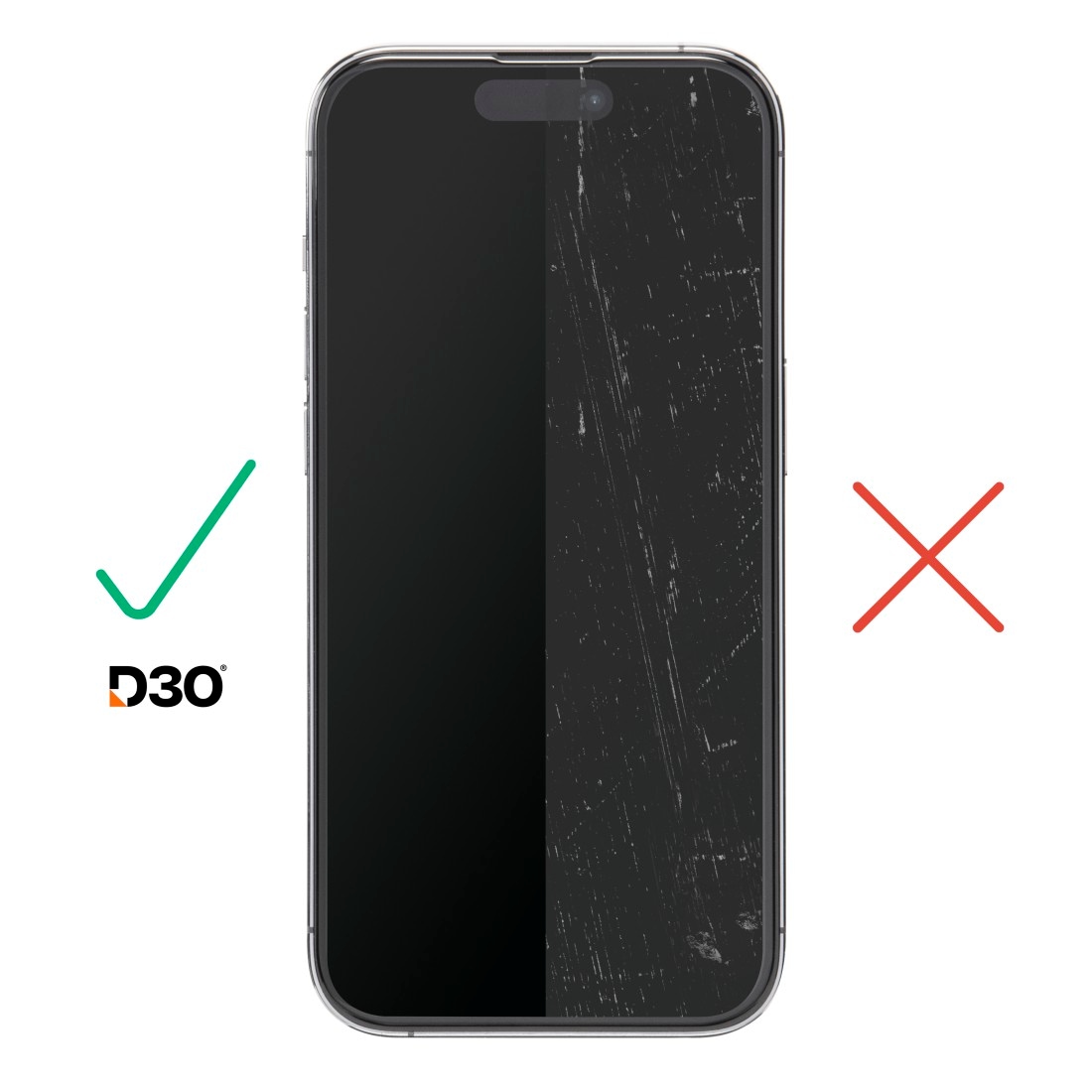 Hama Displayschutzglas »Displayschutzglas für iPhone 15 Pro (Panzerglas, D3O, Montagehilfe)«, für iPhone 15 Pro