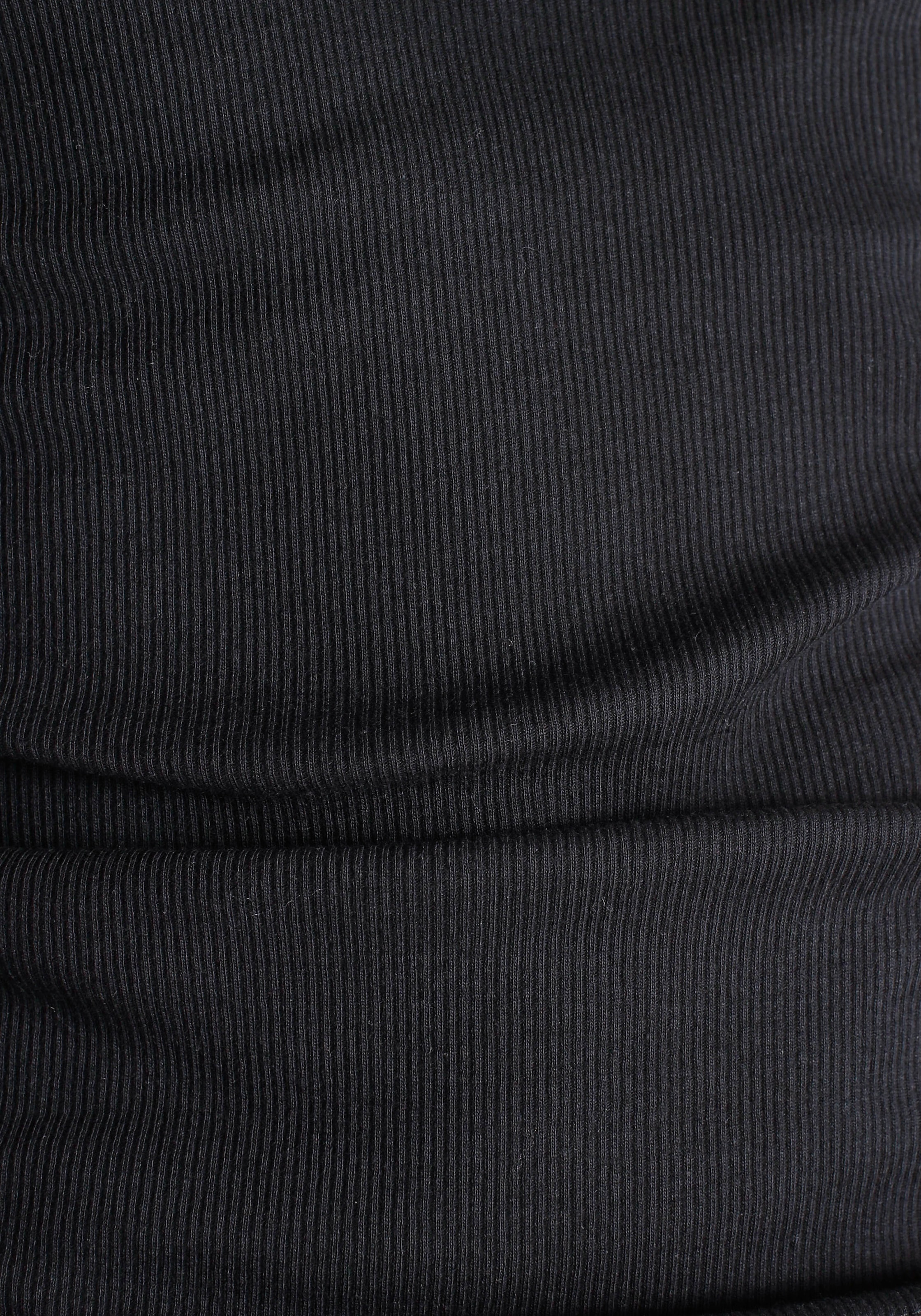 AJC Langarmshirt sehr figurbetont,  Rollkragen,  Basic-Stil