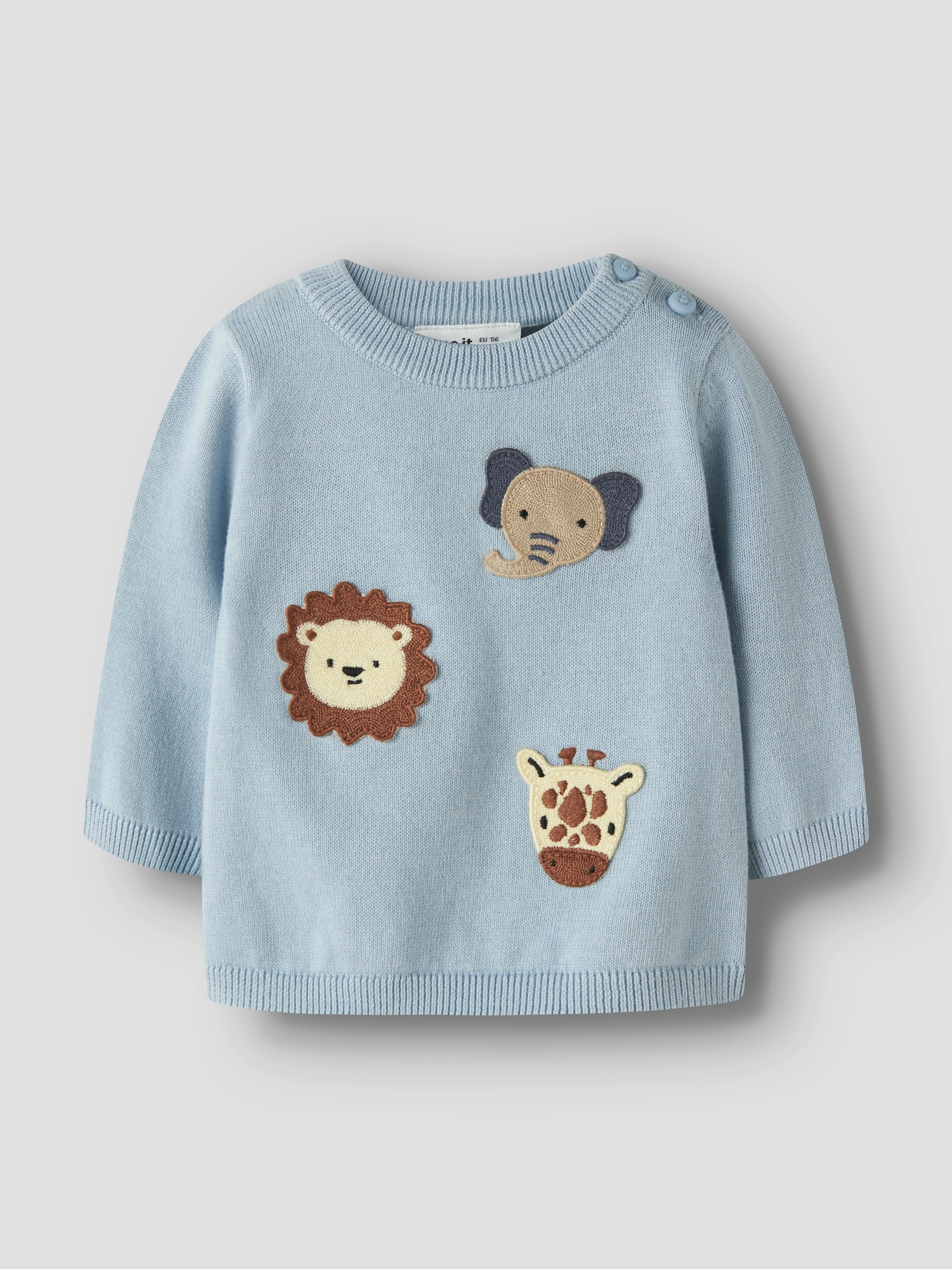 Name It Strickpullover »NBMHAPS LS KNIT« Baumwolle, regular fit