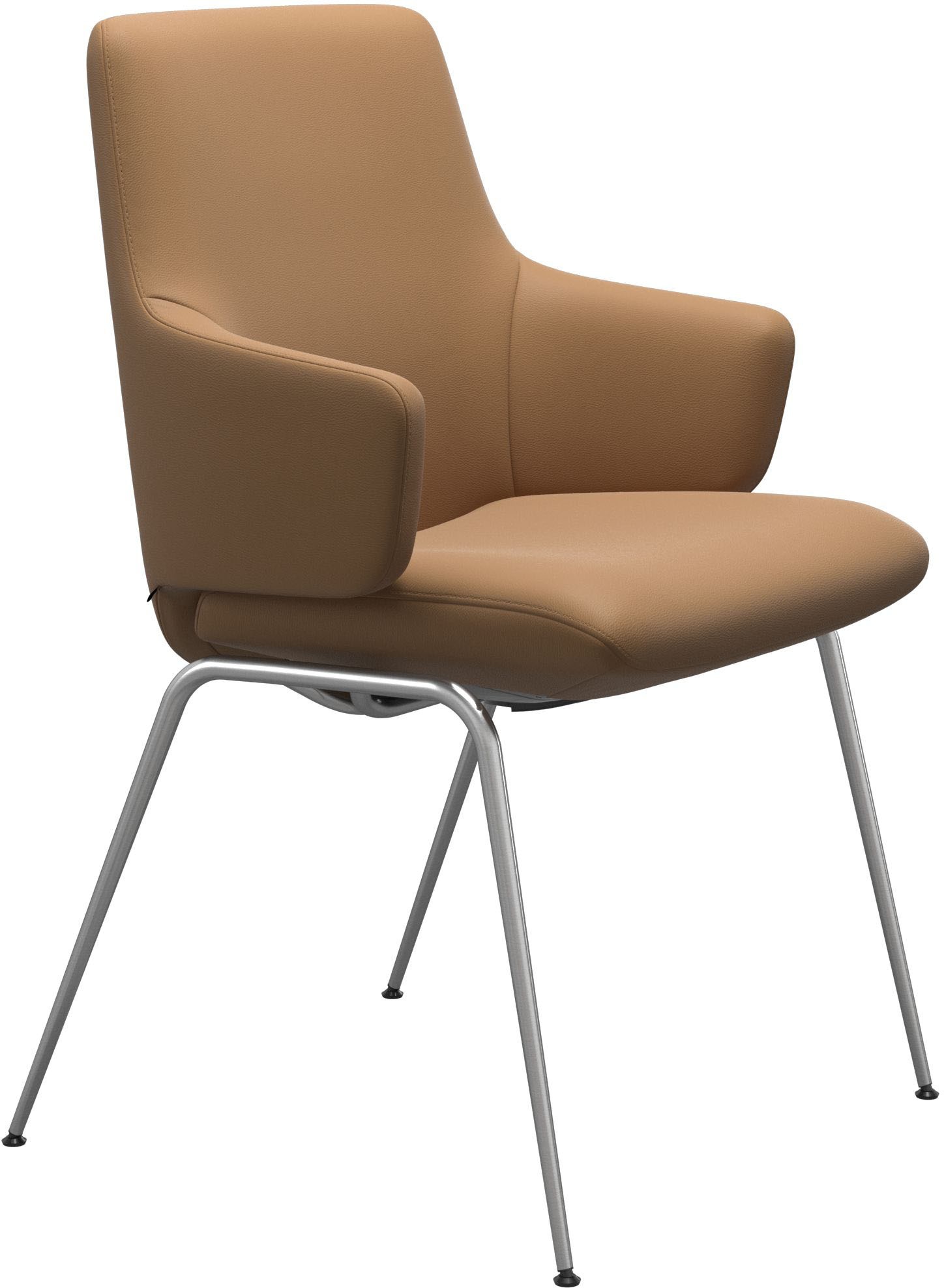 Stressless® Polsterstuhl »Laurel«, Leder PALOMA, Low Back mit Armlehne, Größe L, mit Beinen aus Stahl in Chrom matt
