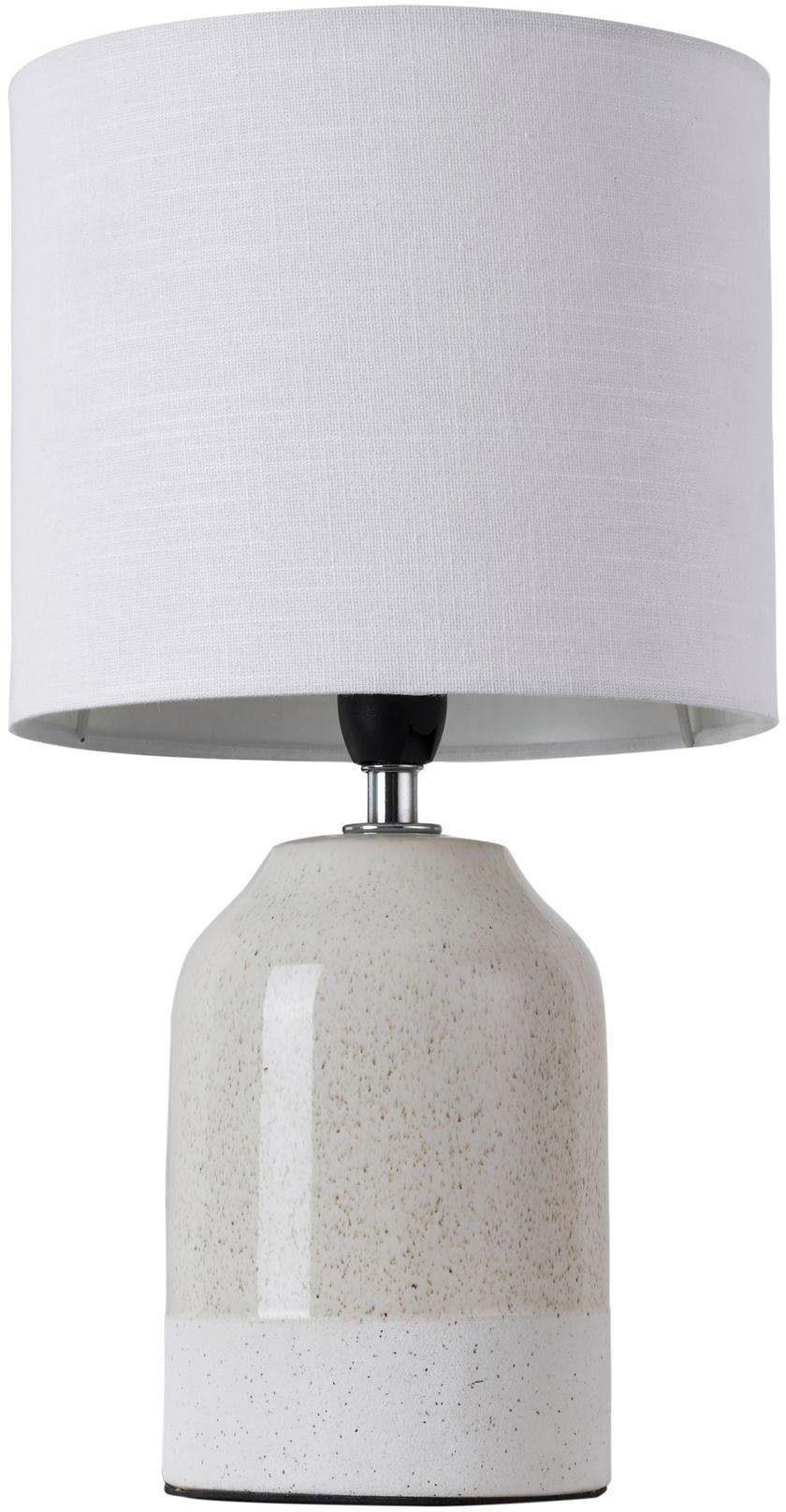 Pauleen Tischleuchte »Sandy Glow max. 20W 230V Stoffschirm Keramik«, 1 flam günstig online kaufen
