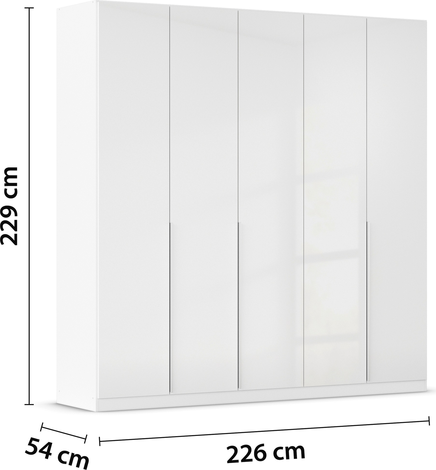 rauch Drehtürenschrank »Kleiderschrank Schrank Garderobe AGORDO TOPSELLER Schlafzimmer«, (in zwei Griff-Farben mit Dekor- oder Hochglanzfront), durchdachte Innenausstattung, in 6 Breiten und 2 Höhen MADE IN GERMANY