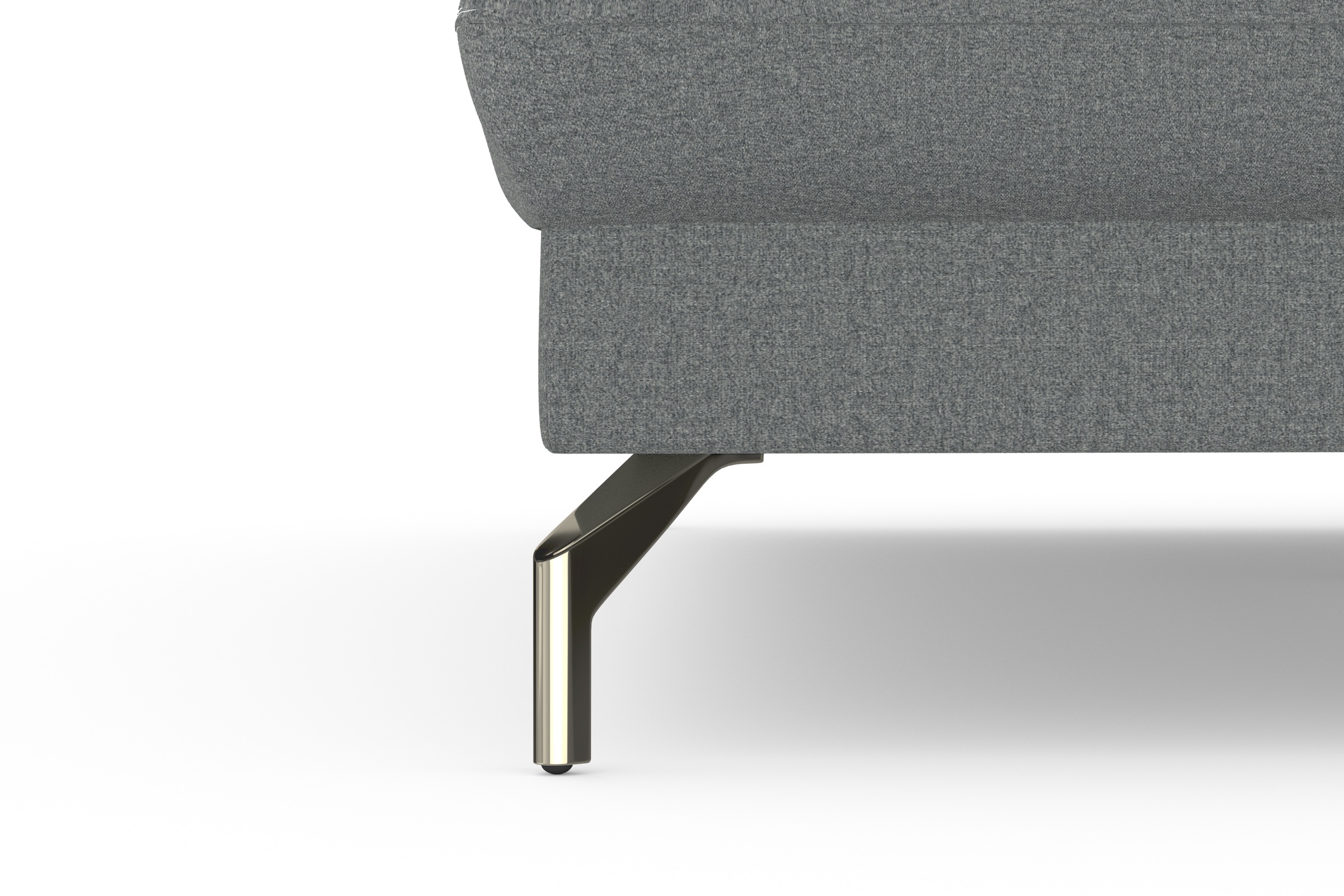 sit&more Ecksofa »Fashion L-Form«, wahlweise mit Kopfteilverstellung, Vorziehsitz, motorisch, Nickelfüße